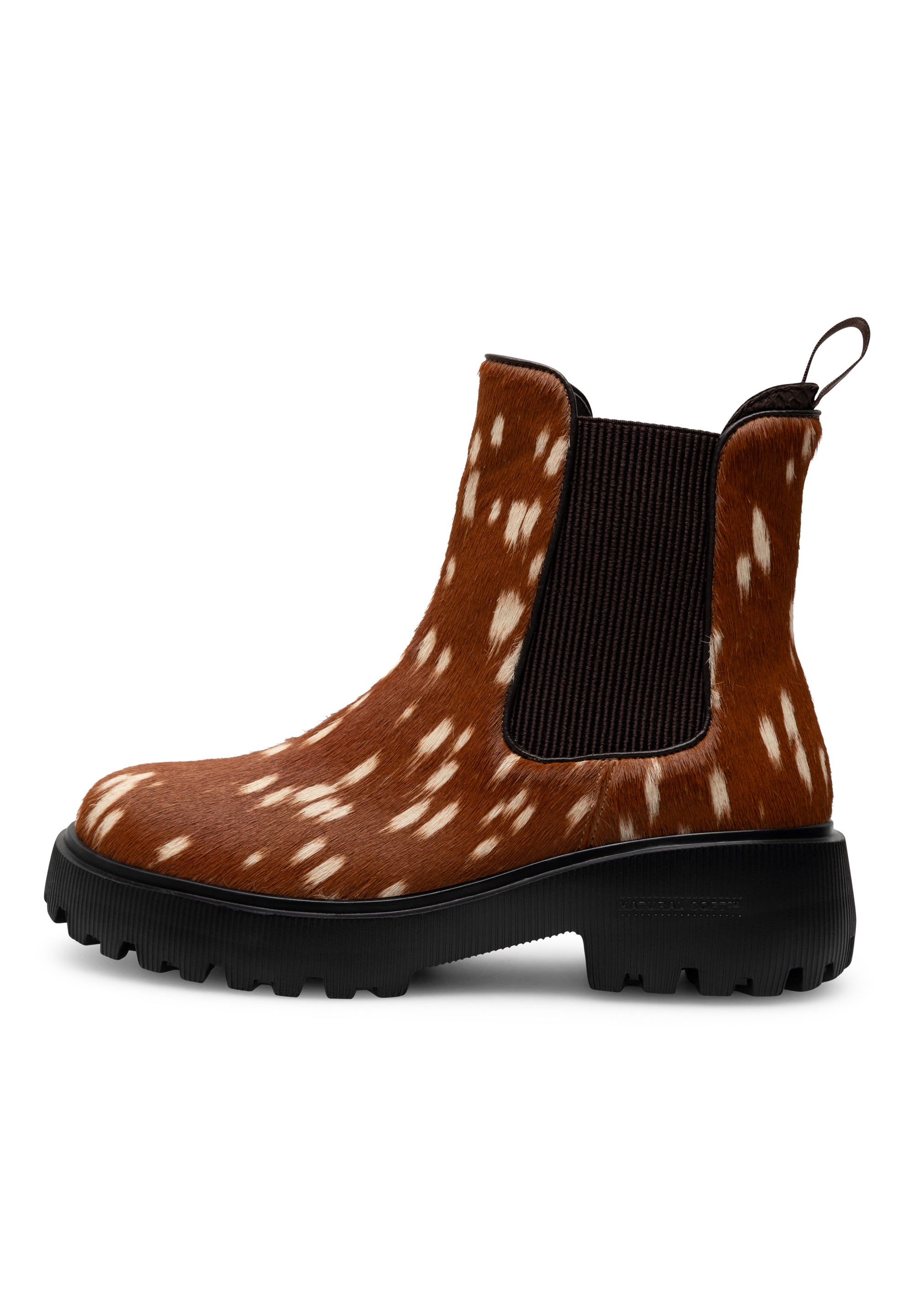 WODEN STB WOMENS Aya Animal Boots 528 Bambi Brown