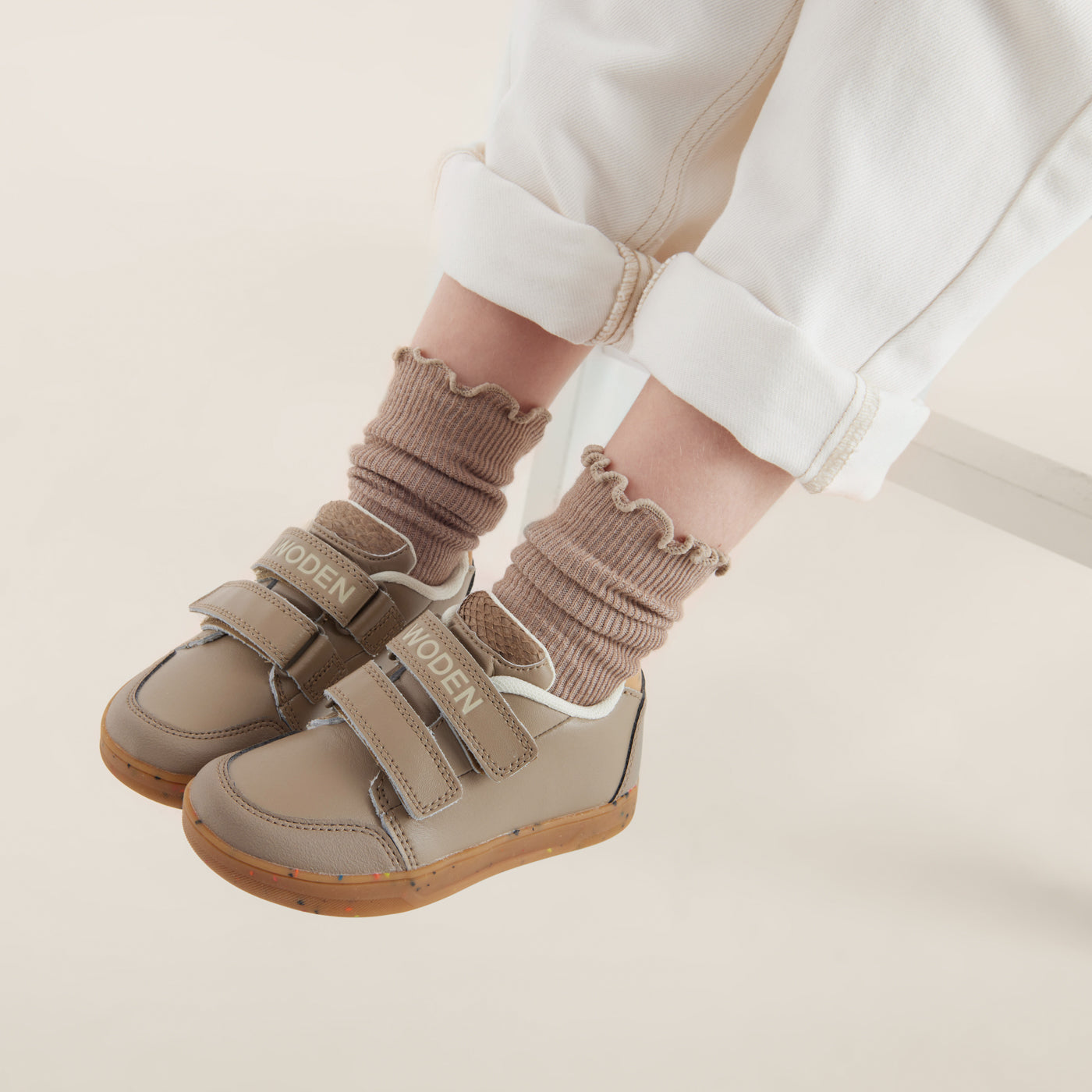 WODEN KIDS Billie Sneakers 776 Silver Mink