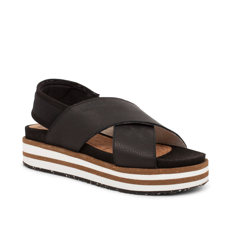 Woden WL699 Caroline sandal chocolate