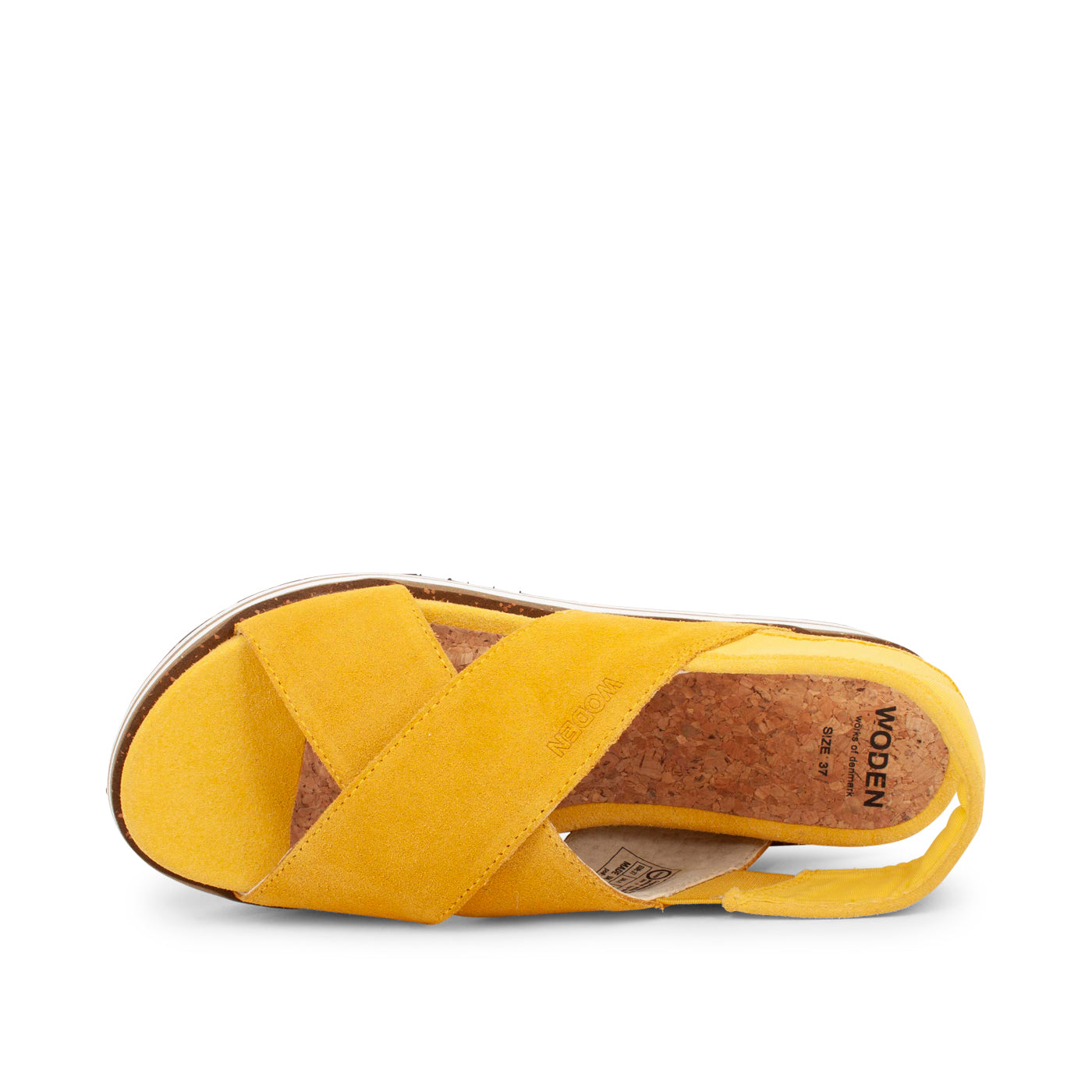 WODEN Caroline Suede Sandals 607 Super Lemon