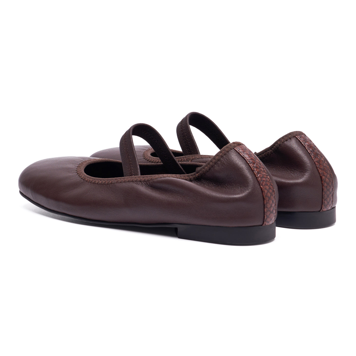 WODEN STB WOMENS Cath L Ballerina 063 Chocolate