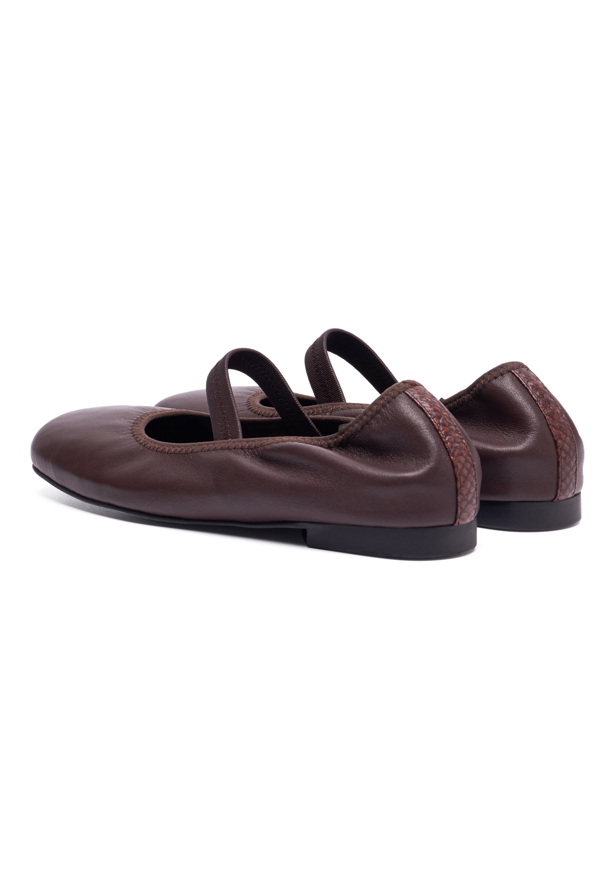 WODEN STB WOMENS Cath L Ballerina 063 Chocolate