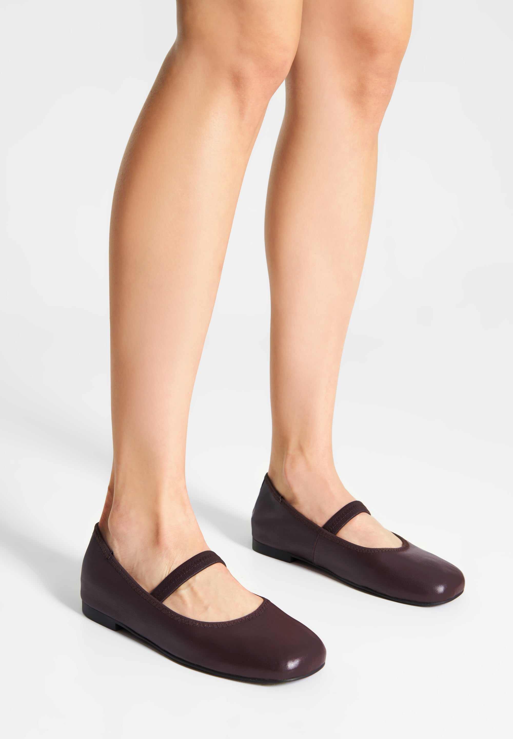 WODEN STB WOMENS Cath L Ballerina 063 Chocolate