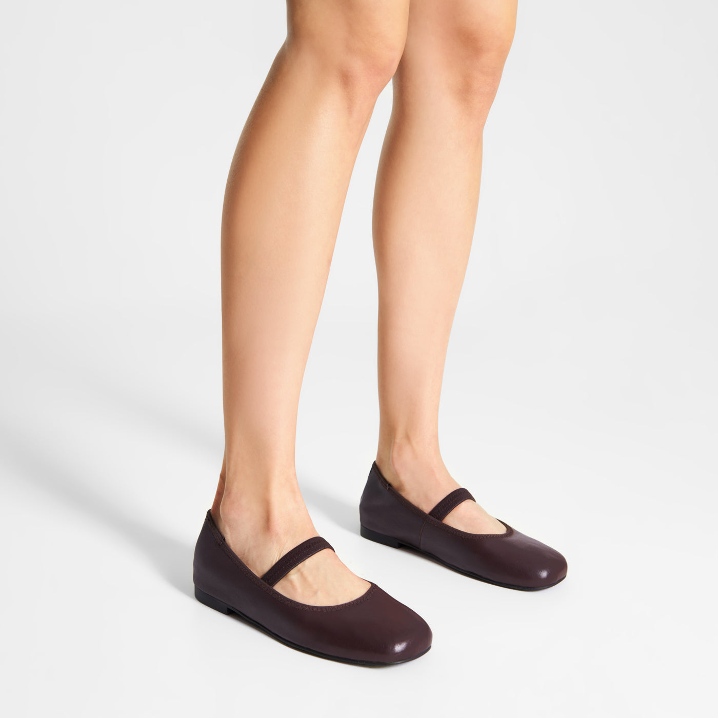 WODEN STB WOMENS Cath L Ballerina 063 Chocolate