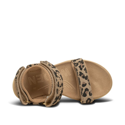 WODEN KIDS Cirkeline Leo Suede Sandals 327 Leopard