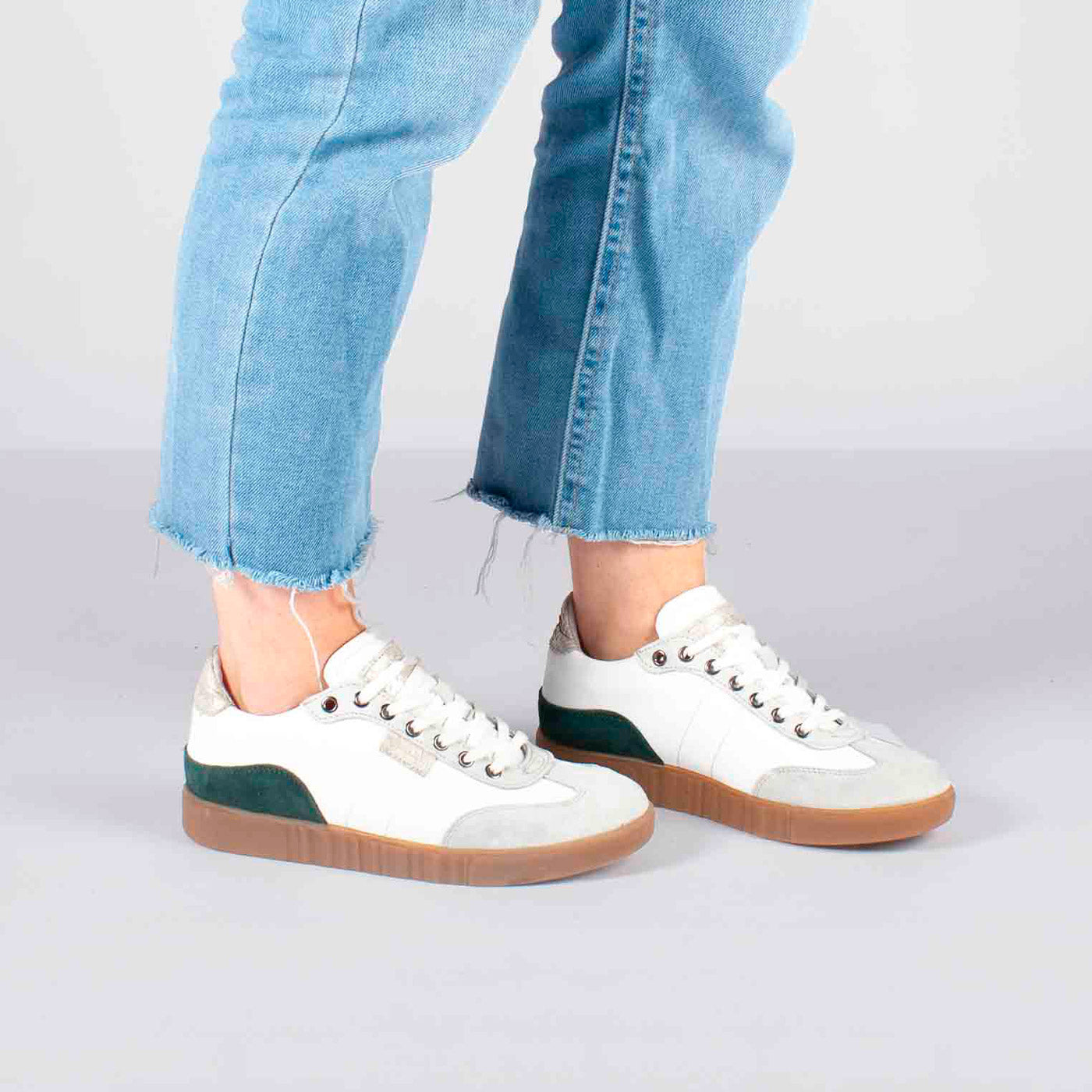 WODEN HIE Dina Mix Sneakers 049 Sea Fog Grey