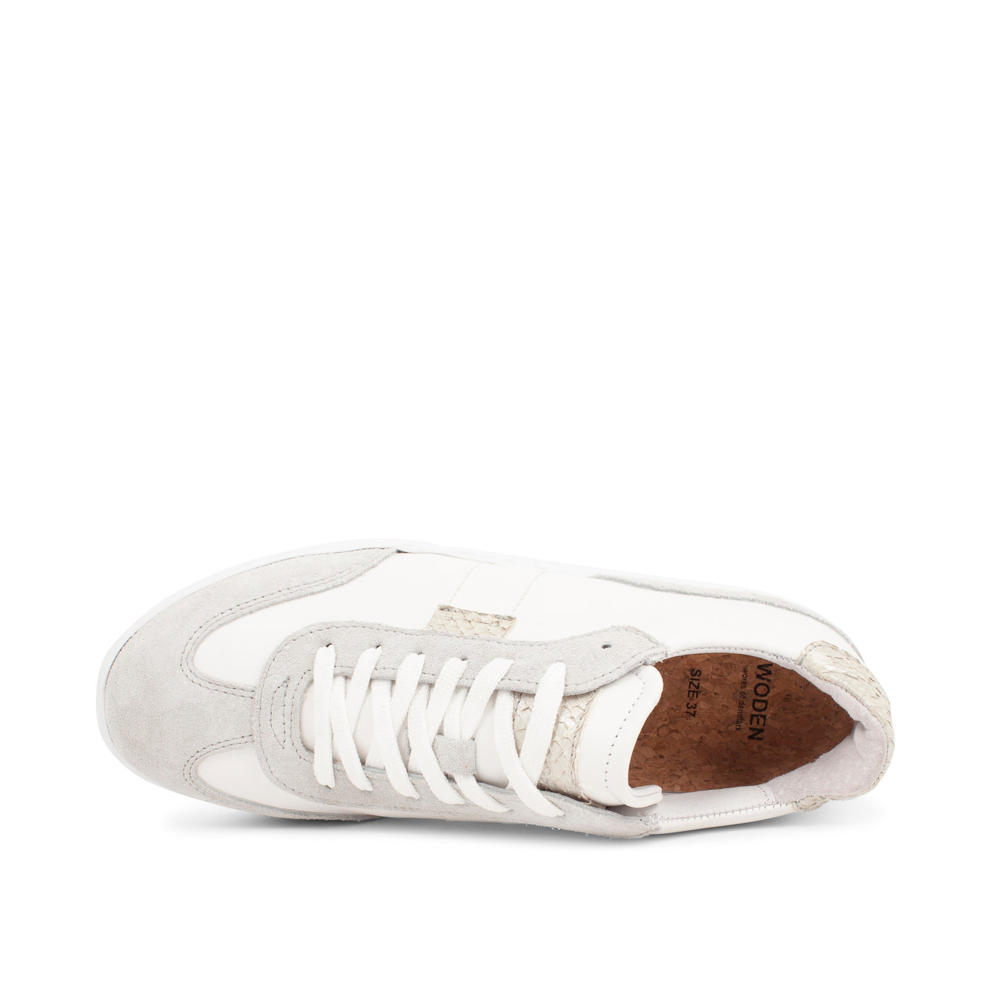 WODEN HIE Dina Mix Sneakers 633 Bright White/Sea Fog Grey