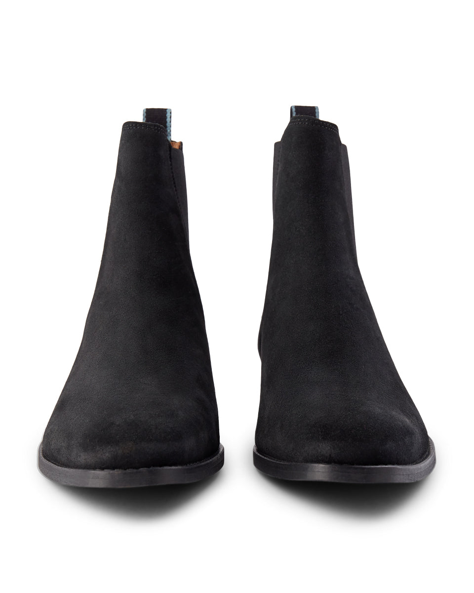 SHOE THE BEAR MENS Eli chelsea støvle ruskind Boots 110 BLACK