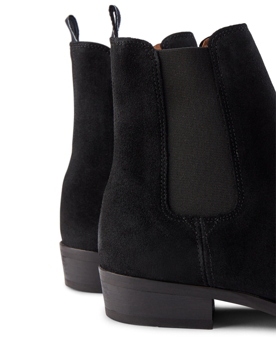 SHOE THE BEAR MENS Eli chelsea støvle ruskind Boots 110 BLACK