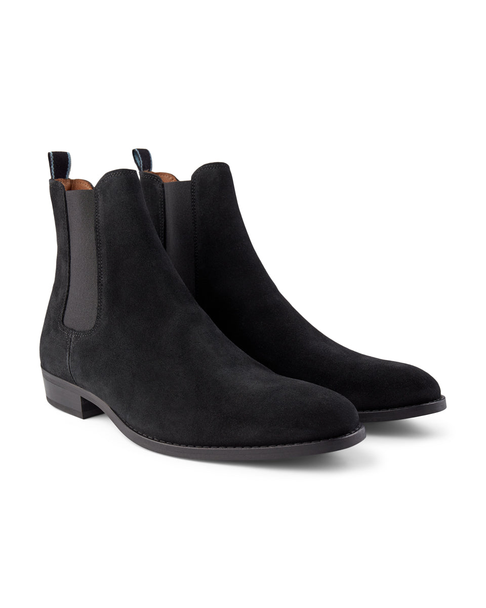 SHOE THE BEAR MENS Eli chelsea støvle ruskind Boots 110 BLACK
