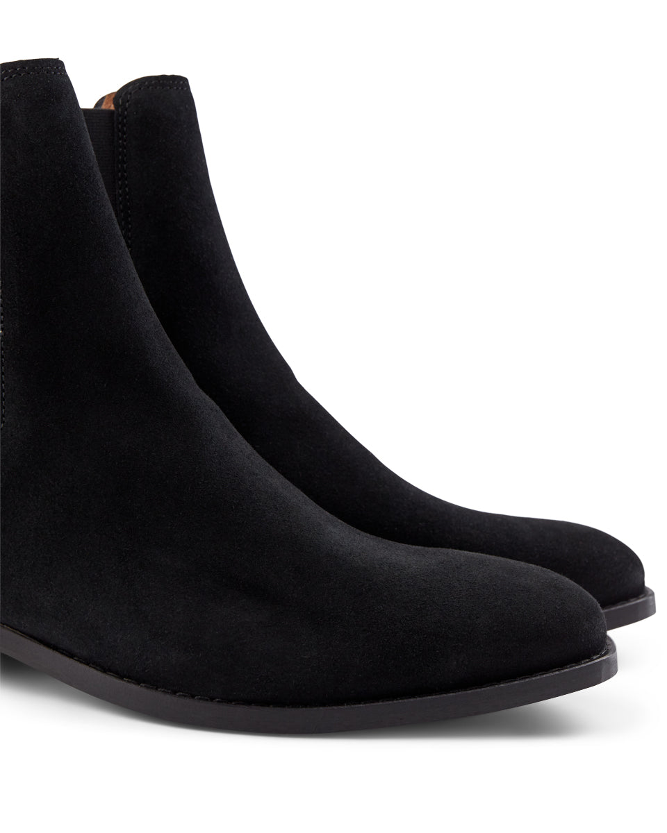 SHOE THE BEAR MENS Eli chelsea støvle ruskind Boots 110 BLACK