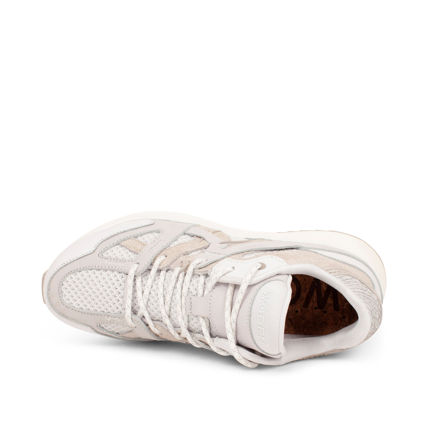 WODEN Eve Suede Mesh Sneakers 300 Bright White