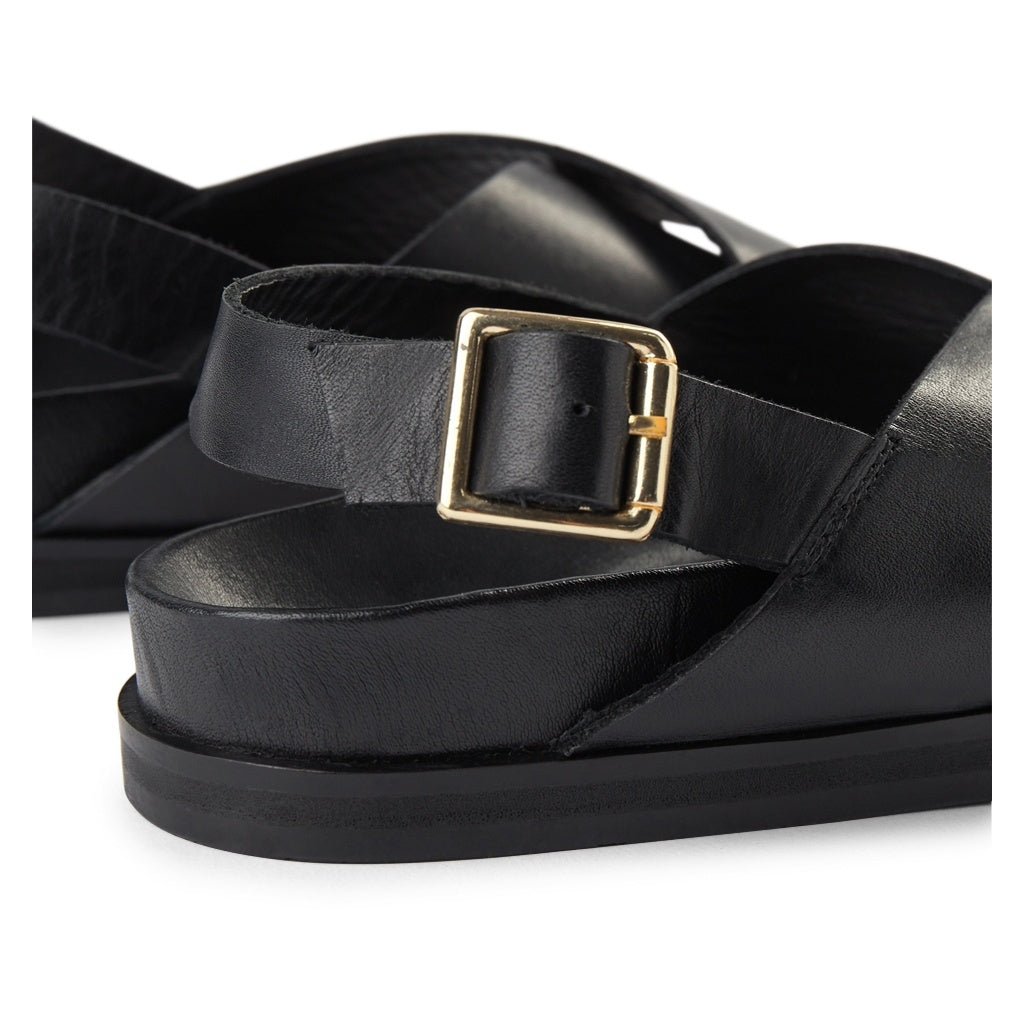 SHOE THE BEAR MENS Famara Cross Sandal Flat Sandals 110 BLACK