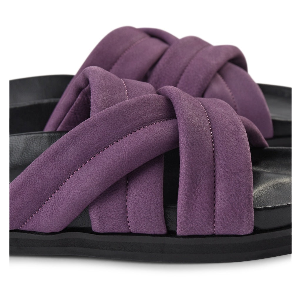 SHOE THE BEAR MENS Famara Strap Slide Flat Sandals 410 LILAC