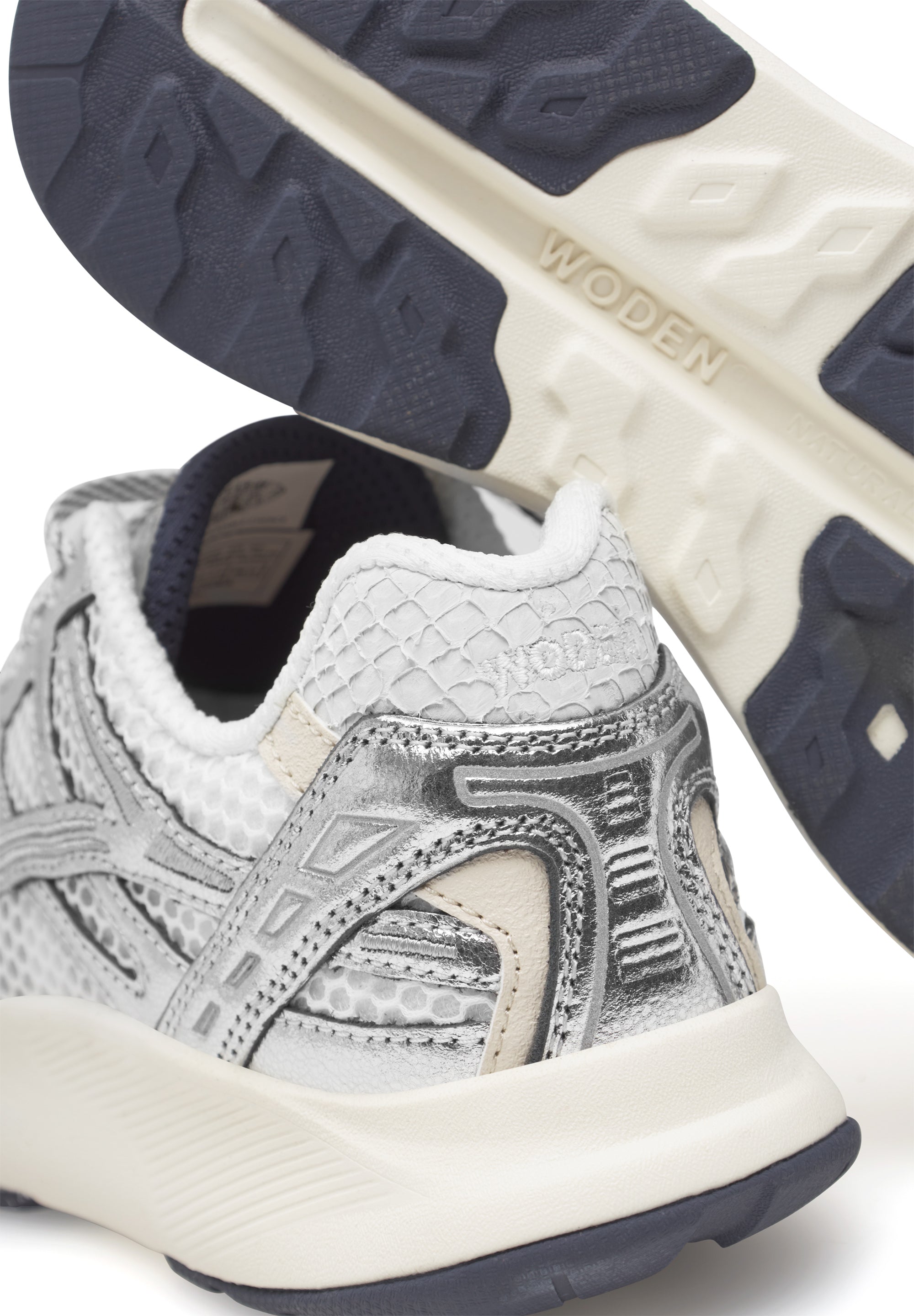 WODEN Freja Metallic Sneakers 039 Silver