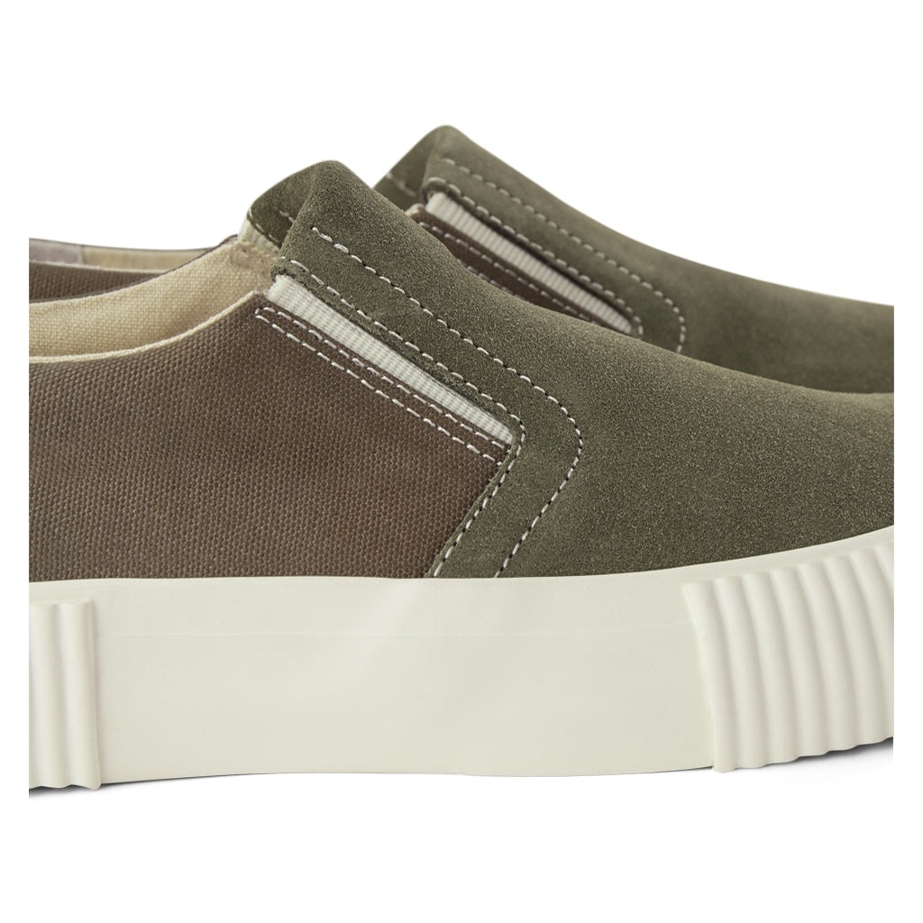SHOE THE BEAR MENS Frisco Slip-on Sneakers 184 OLIVE