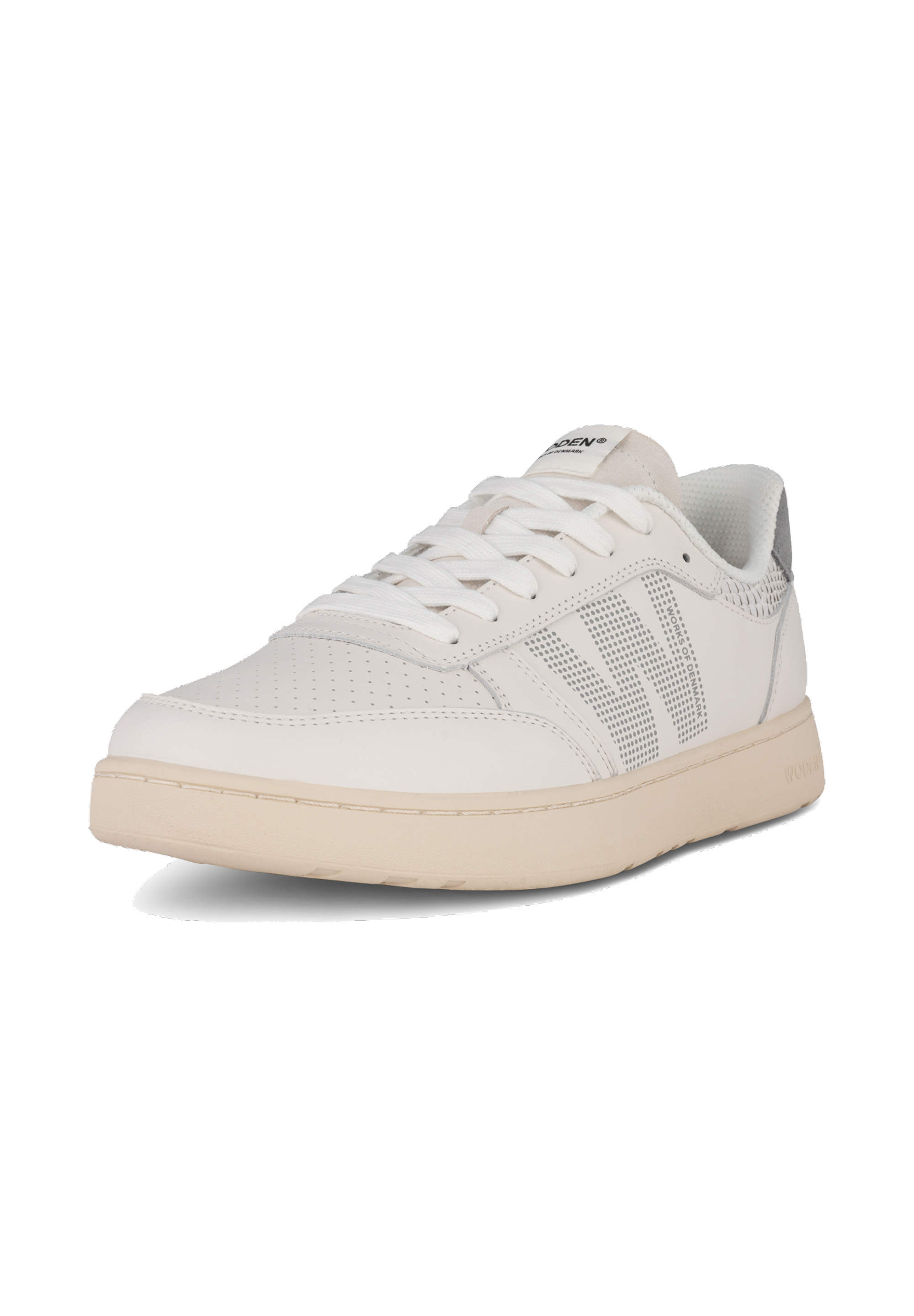 WODEN MENS Frode Leather Sneakers 040 Autumn Grey