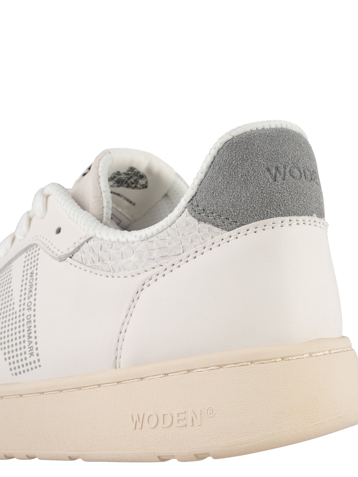 WODEN MENS Frode Leather Sneakers 040 Autumn Grey