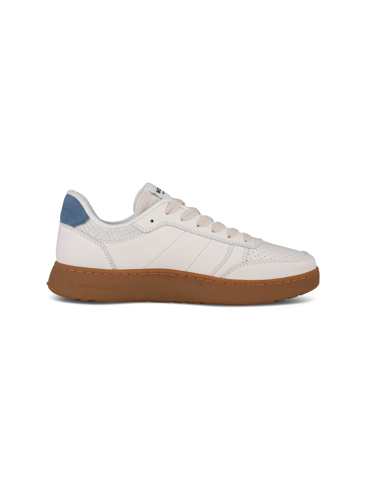 WODEN MENS Frode Leather Sneakers 187 Old Denim