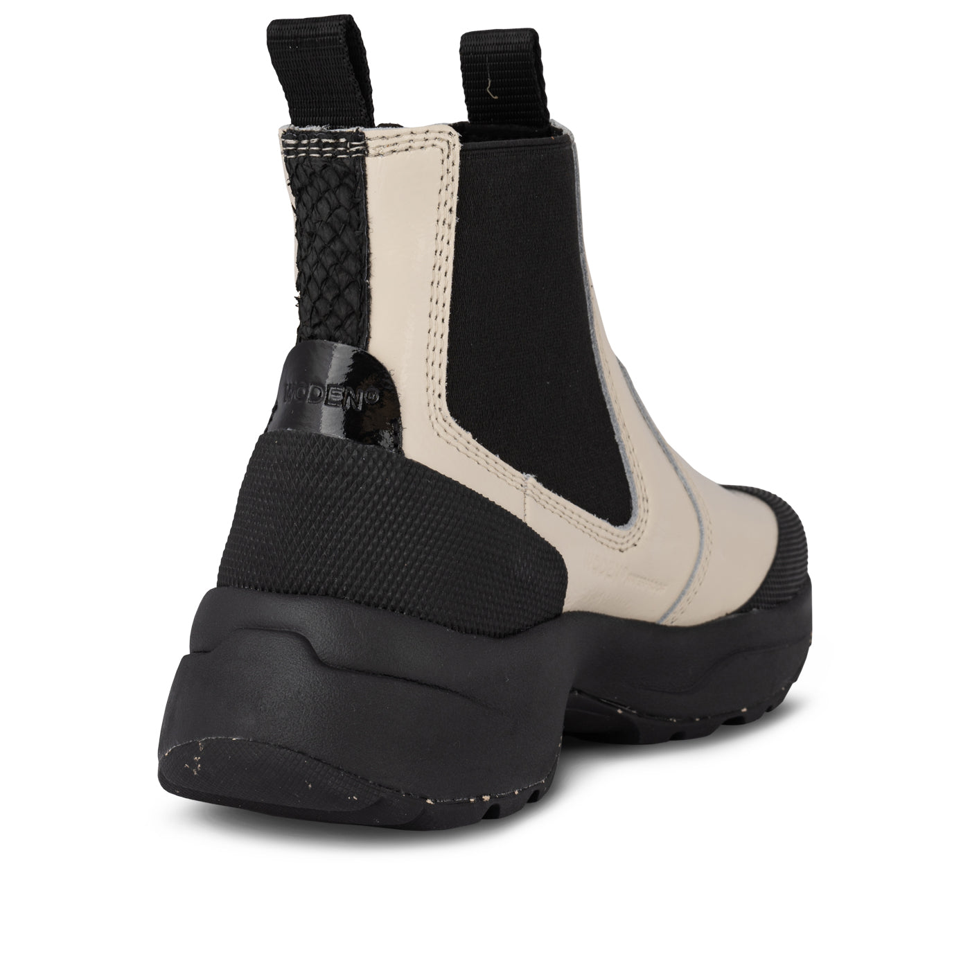 WODEN Hega Patent Waterproof Boots 813 Ivory