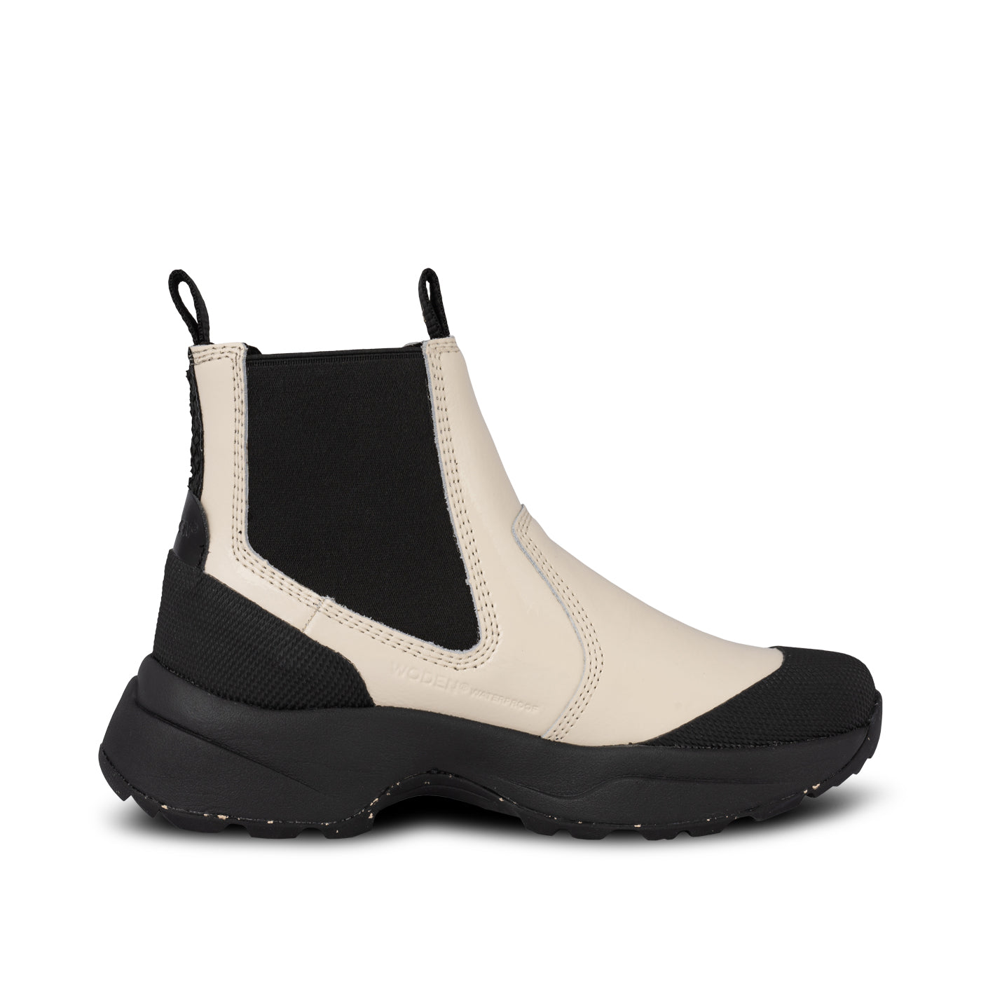 WODEN Hega Patent Waterproof Boots 813 Ivory