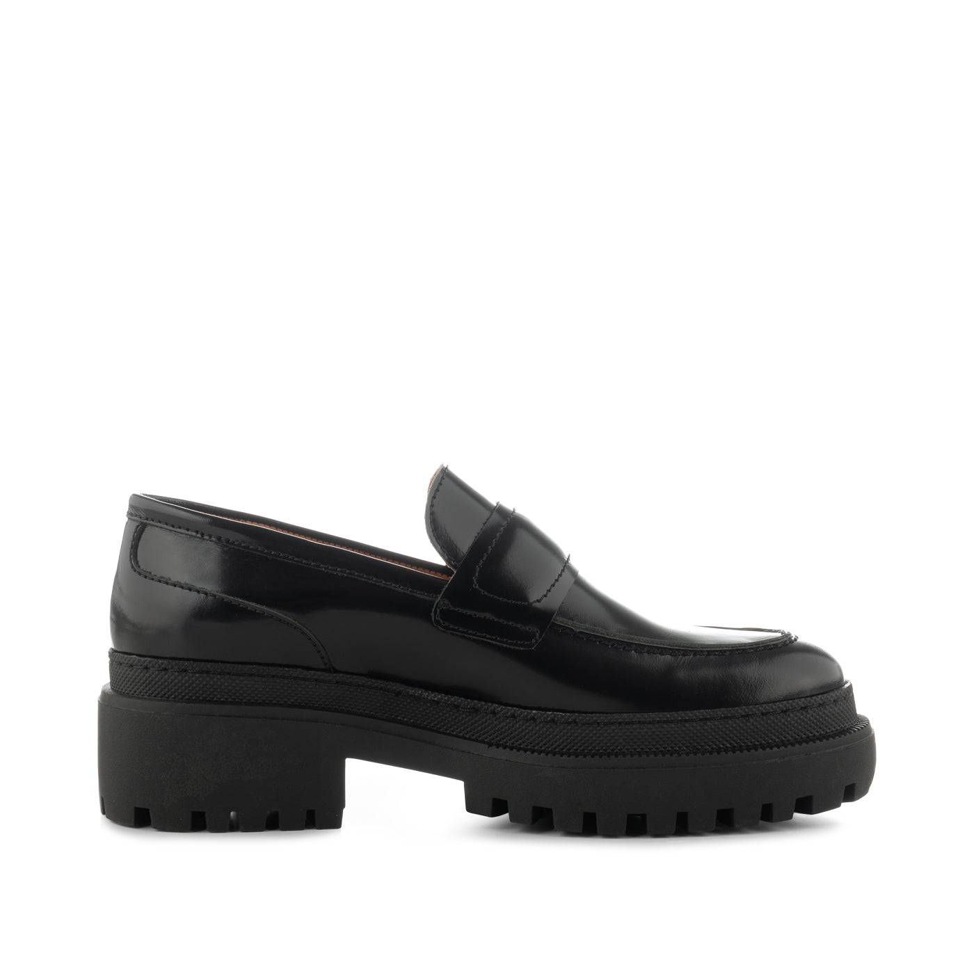 SHOE THE BEAR WOMENS Iona loafer læder  Loafers 815 BLACK HIGH SHINE