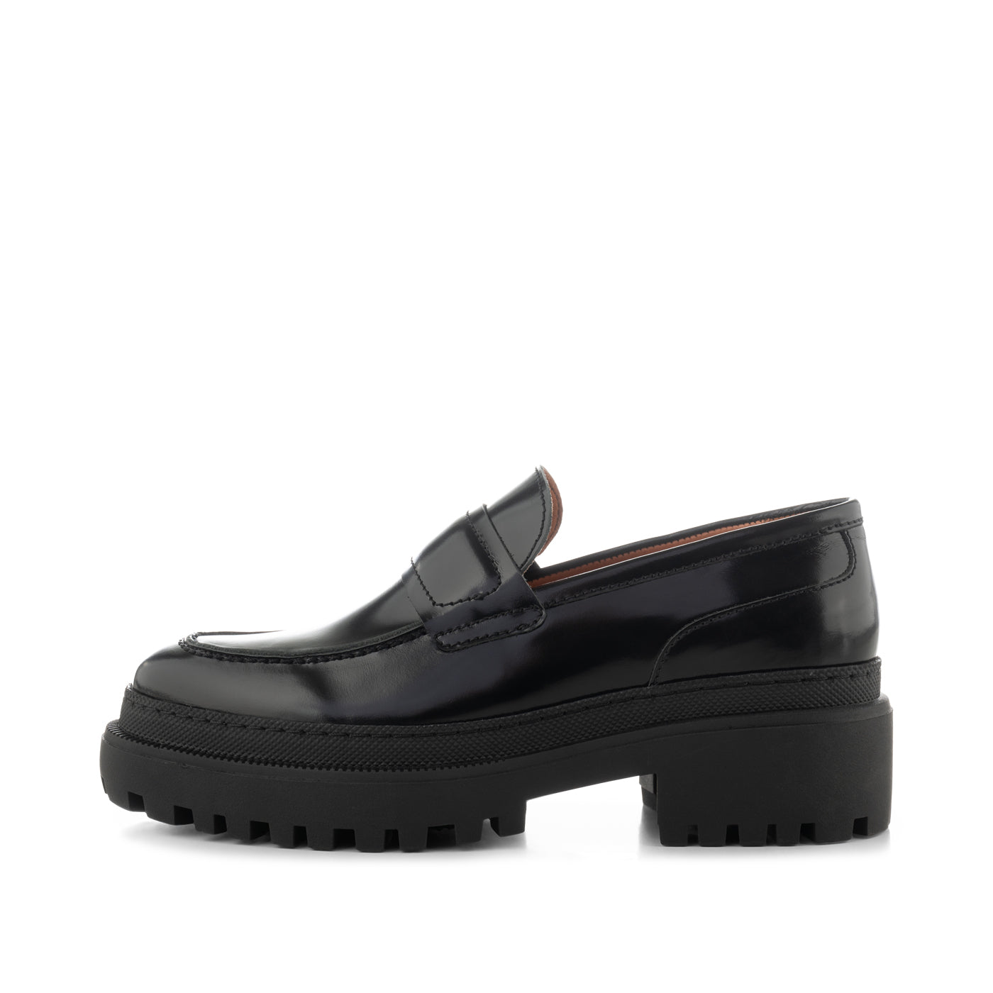 SHOE THE BEAR WOMENS Iona loafer læder  Loafers 815 BLACK HIGH SHINE