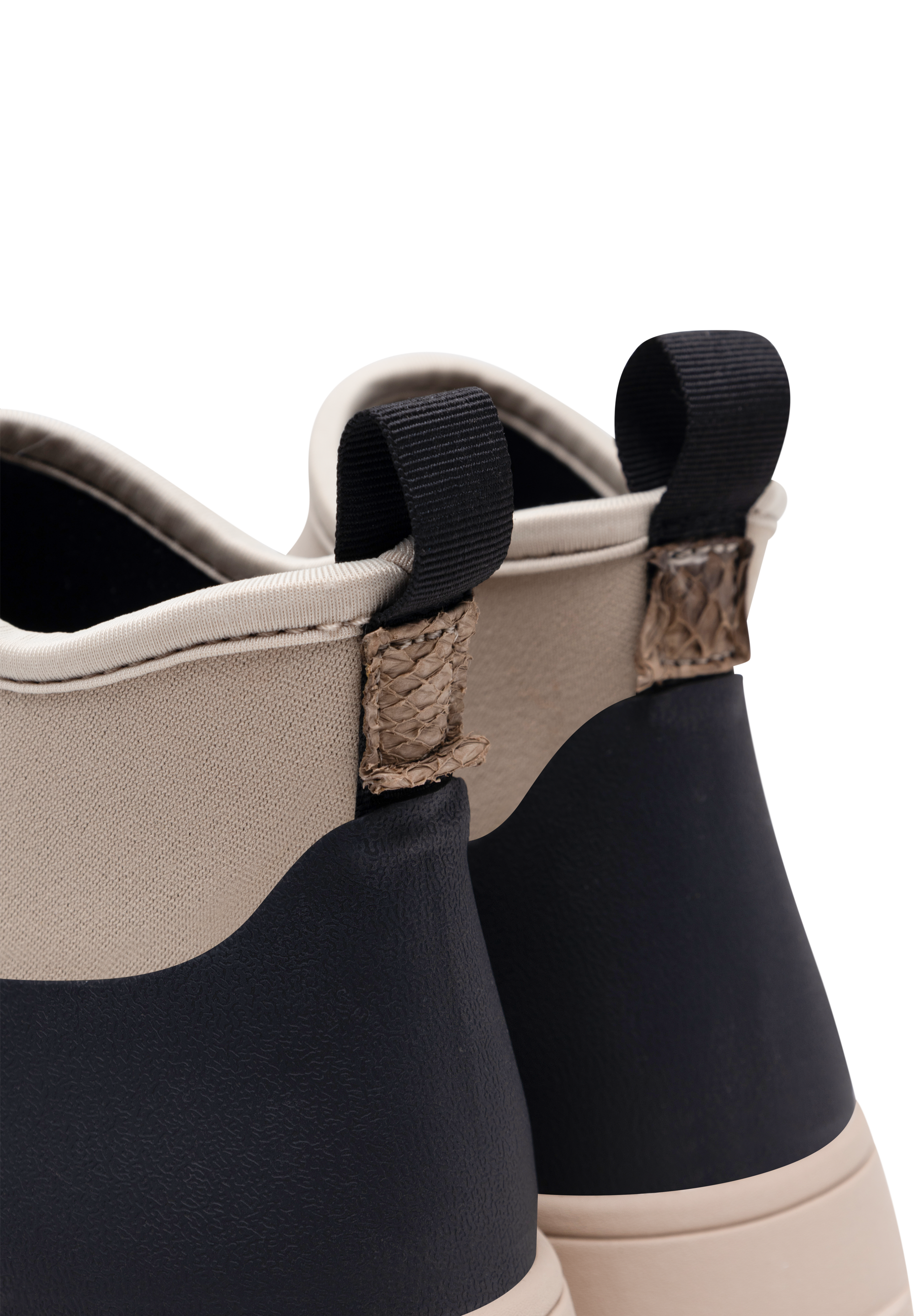WODEN Irene Waterproof Rubber Boots 864 Black/Coffee Cream