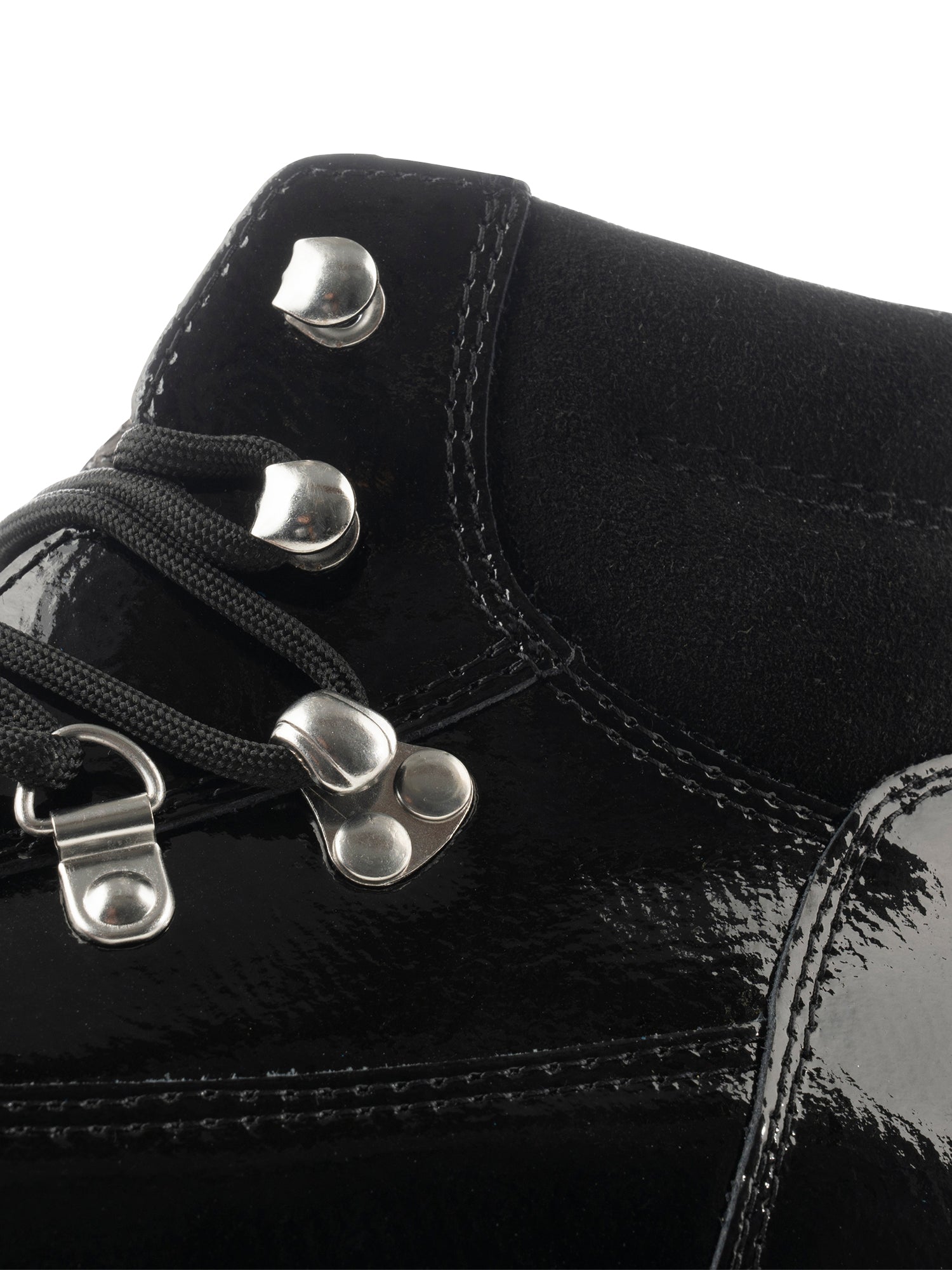 WODEN Iris Full Patent Boots 020 Black
