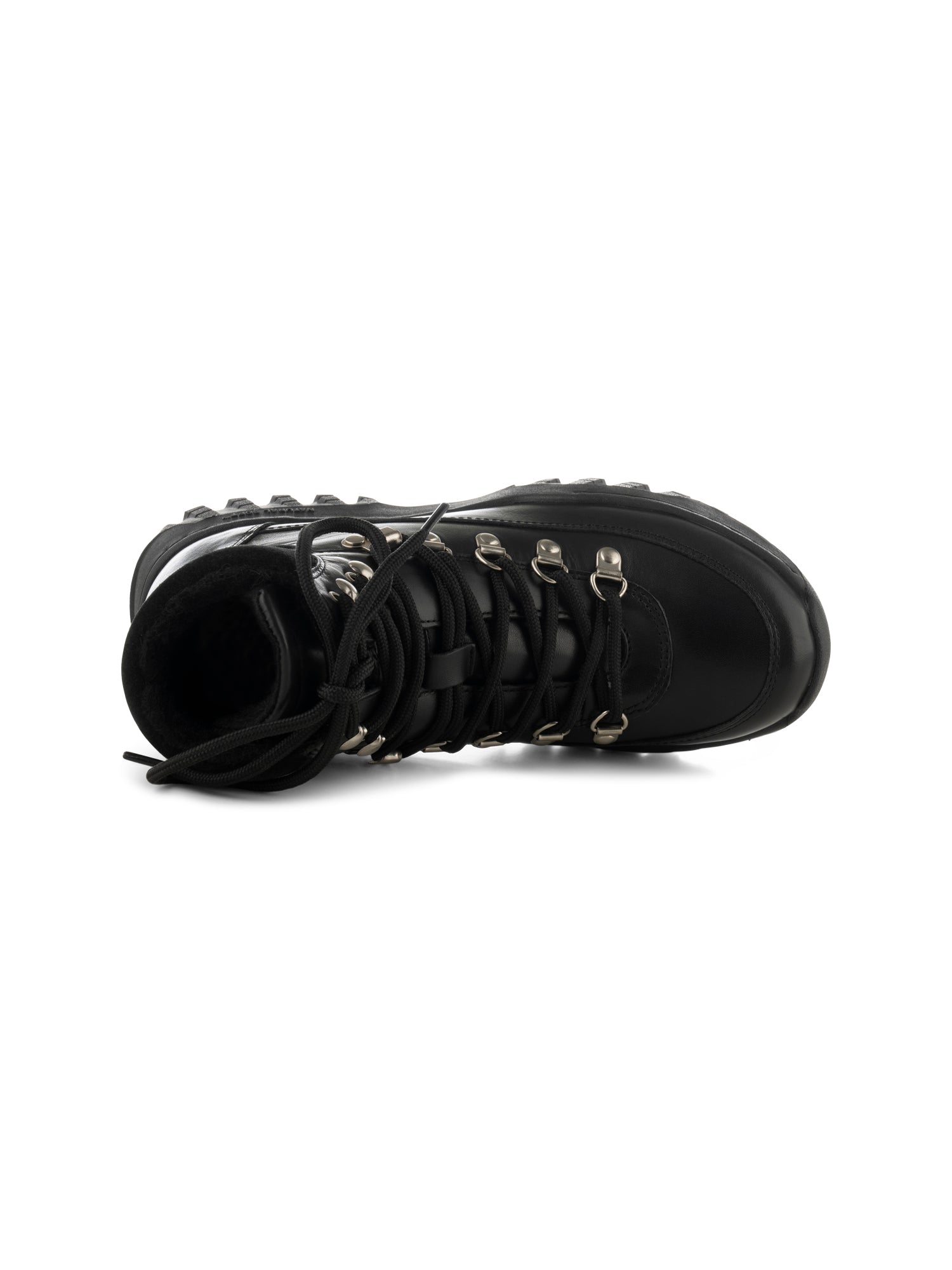 WODEN Iris Track Leather Boots 020 Black