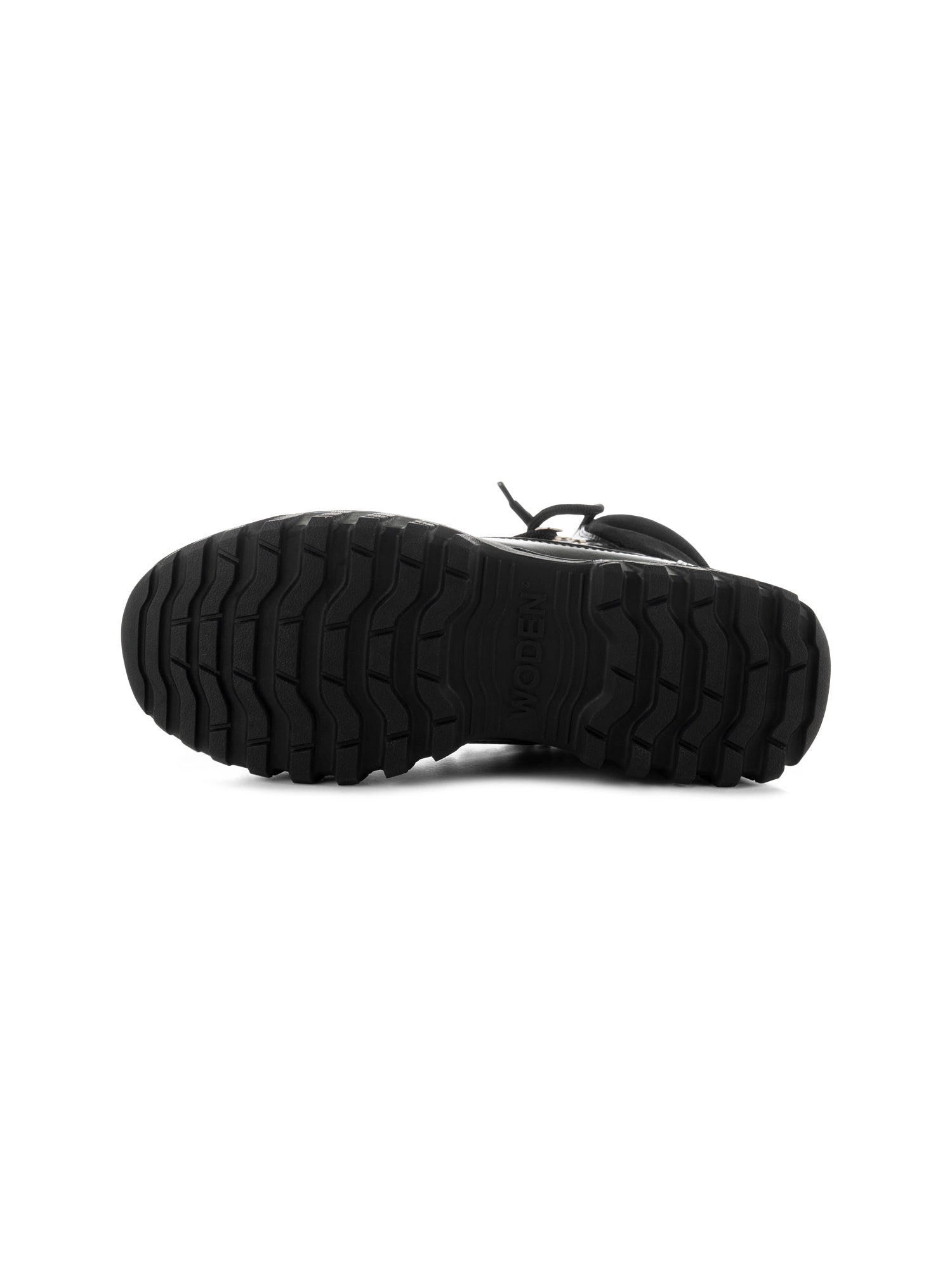 WODEN Iris Track Leather Boots 020 Black