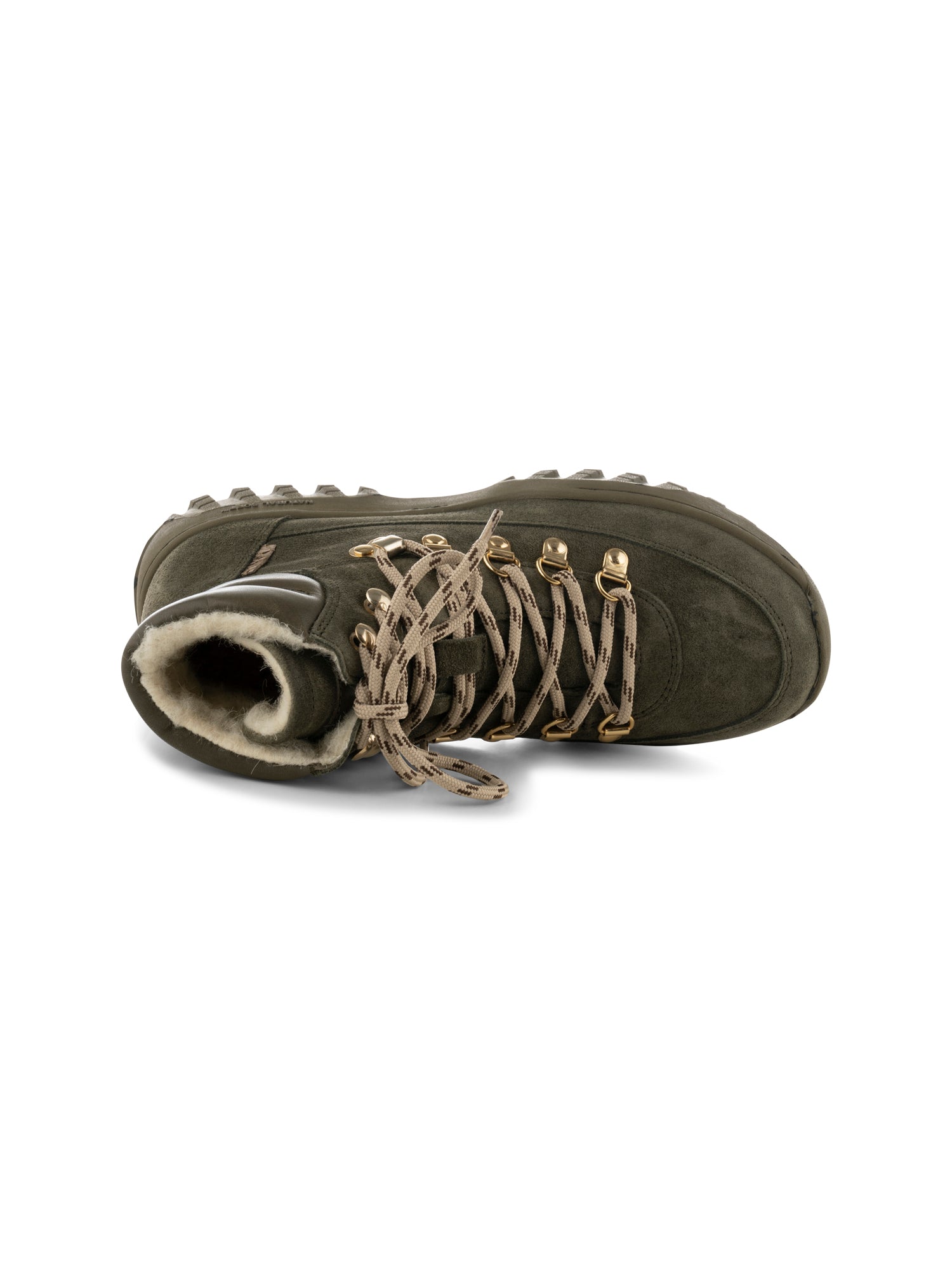 WODEN Iris Track Suede Boots 788 Moss