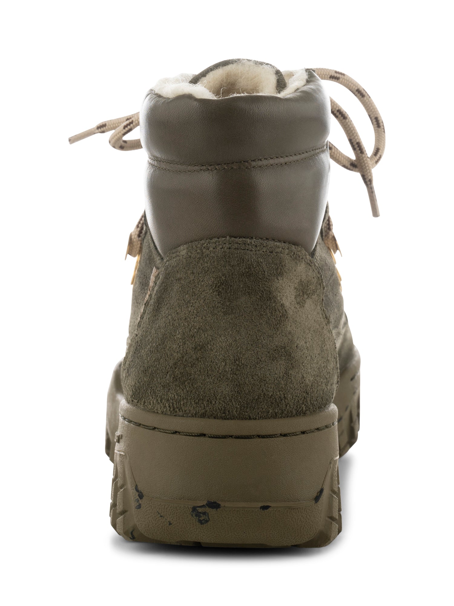 WODEN Iris Track Suede Boots 788 Moss