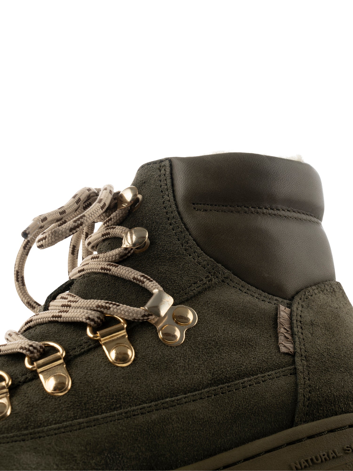 WODEN Iris Track Suede Boots 788 Moss