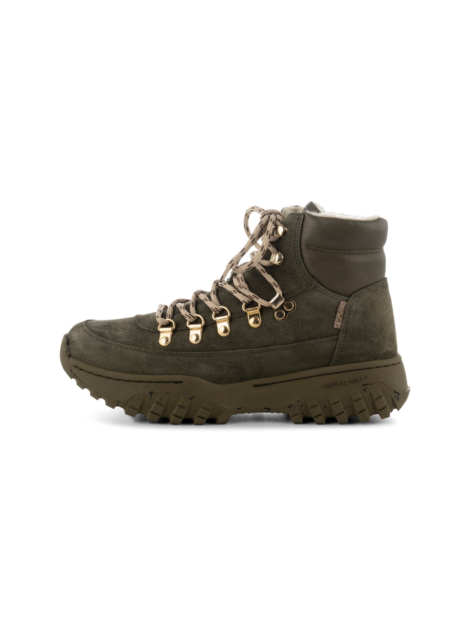 WODEN Iris Track Suede Boots 788 Moss