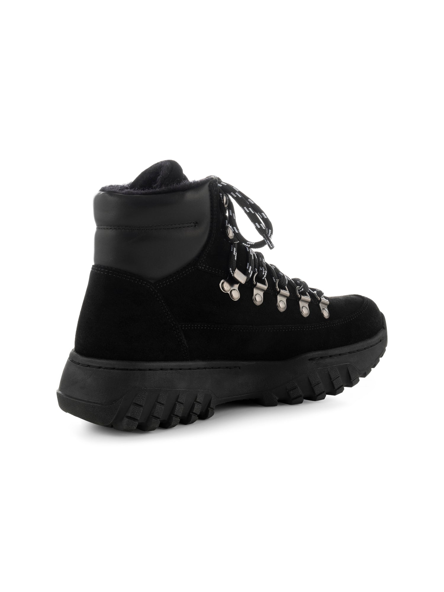 WODEN Iris Track Suede Boots 020 Black