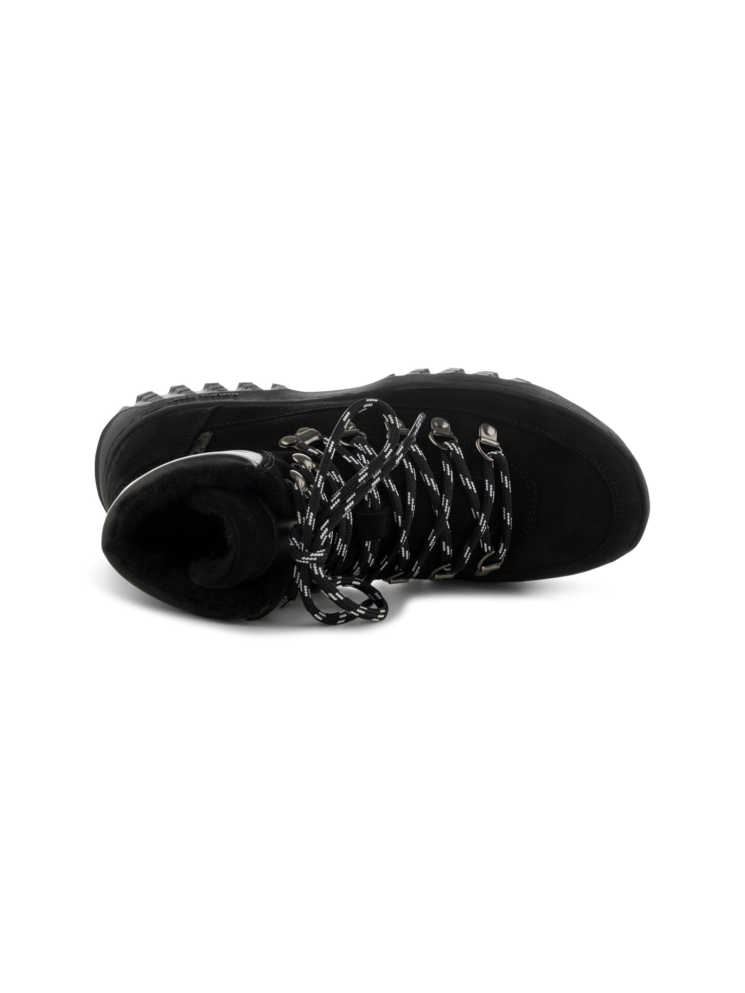 WODEN Iris Track Suede Boots 020 Black