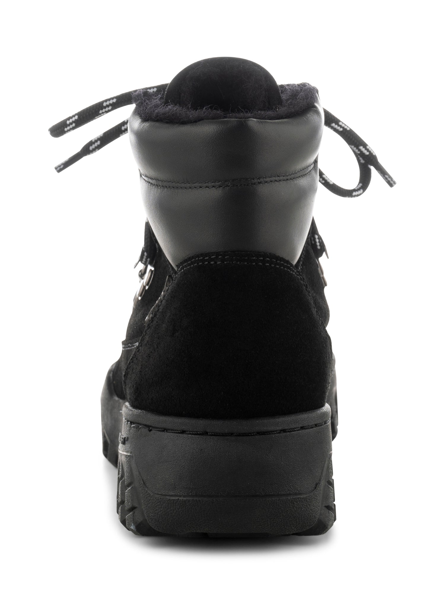 WODEN Iris Track Suede Boots 020 Black
