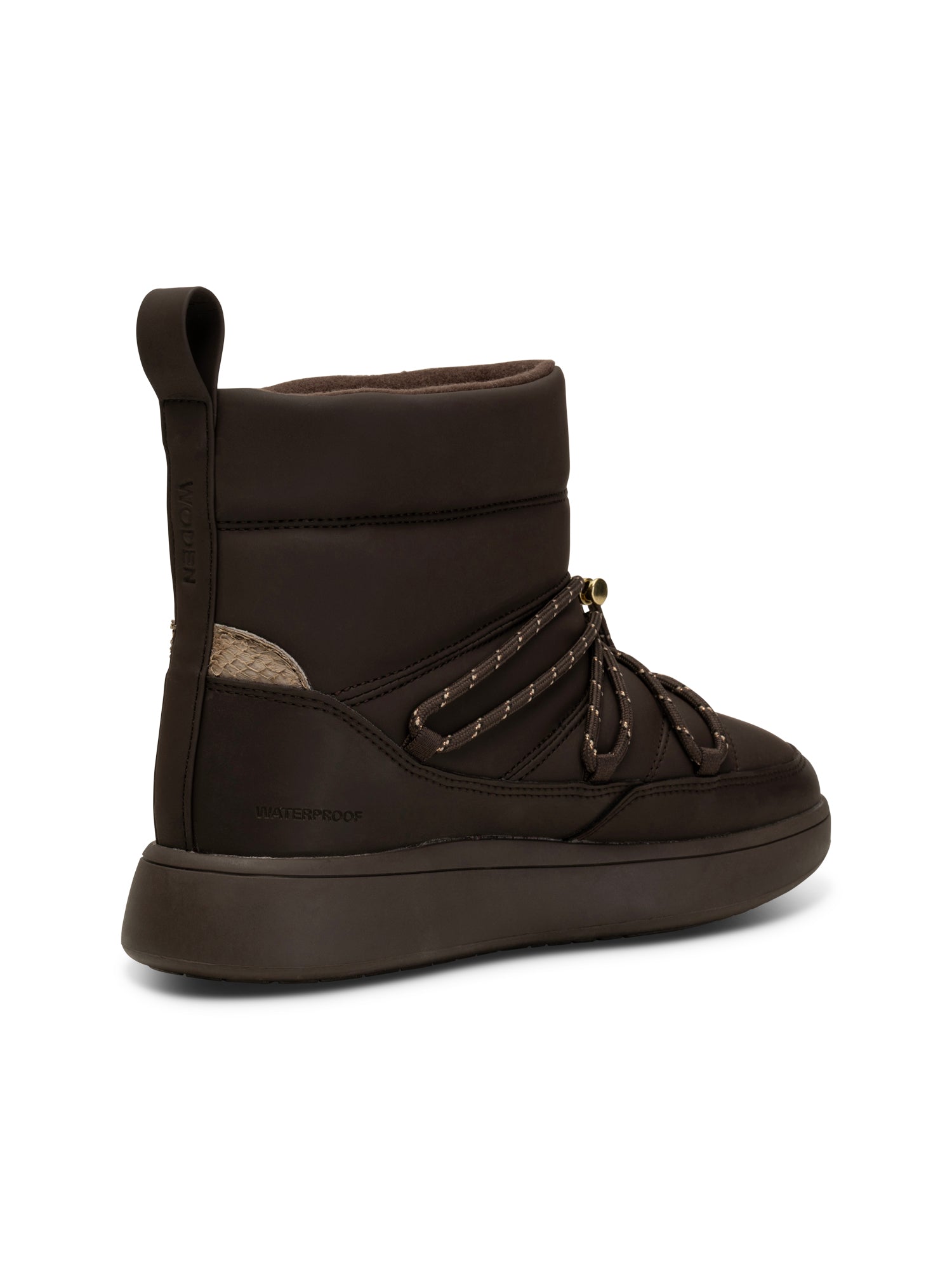 WODEN Isa Lace Waterproof Boots 063 Chocolate
