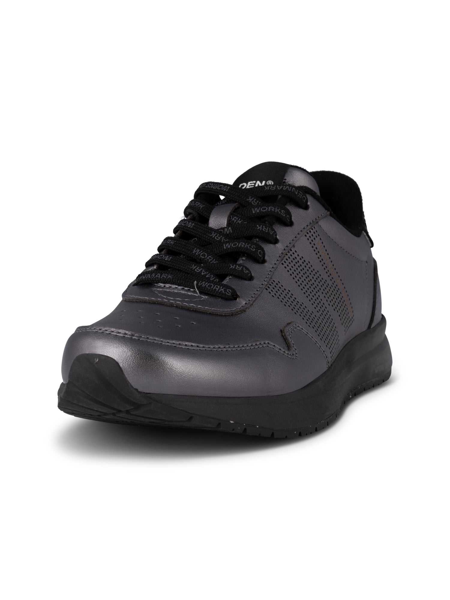 WODEN JS_Nora Natural Soft Metallic Sneakers 047 Gunmetal