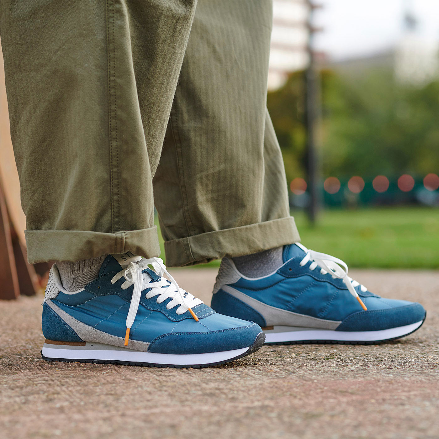 WODEN MENS Jansen retro sneaker tekstil Sneakers 010 Navy