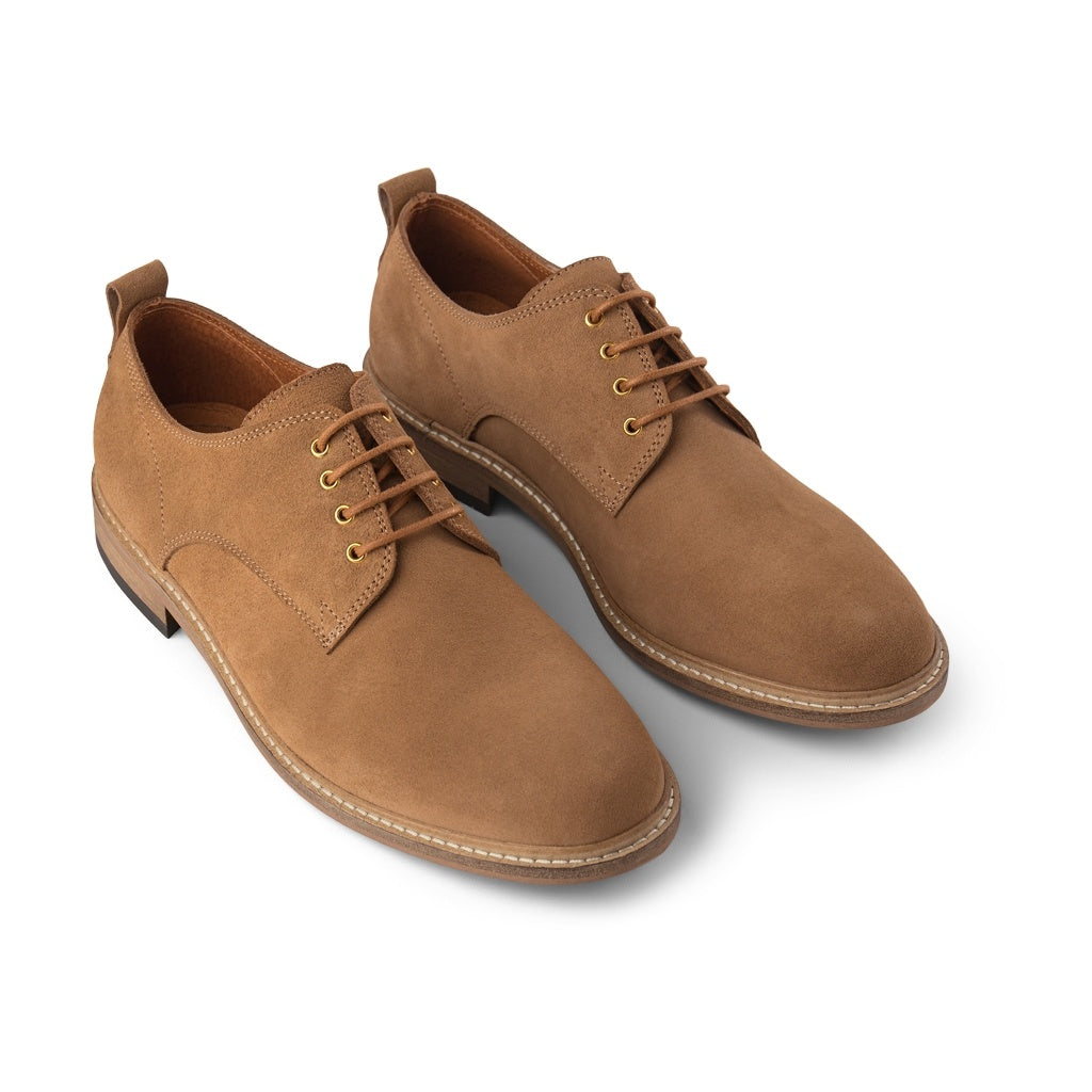 SHOE THE BEAR MENS Javier Derby Shoes 153 CAMEL