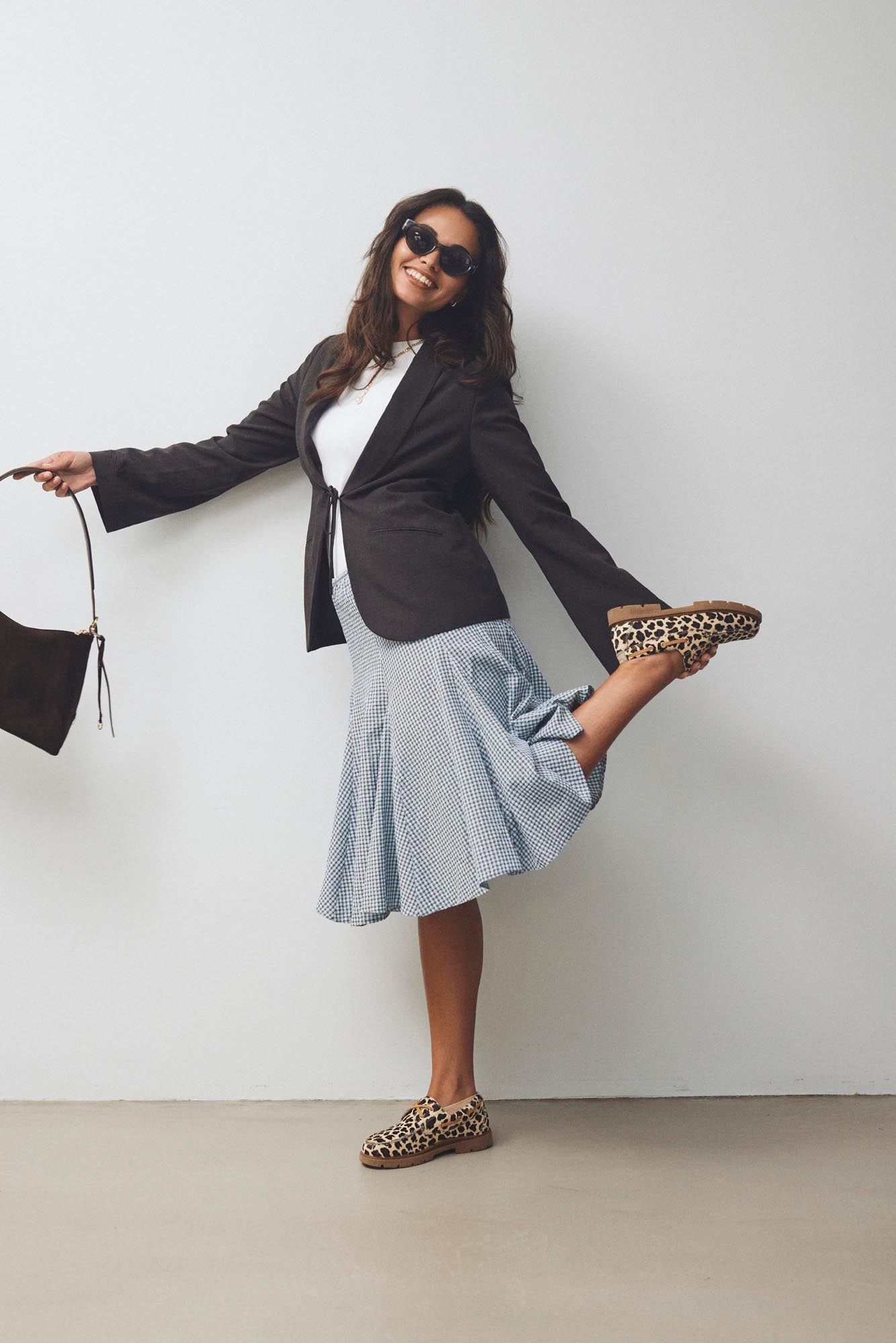 WODEN STB WOMENS Johanne Animal Shoes 327 Leopard