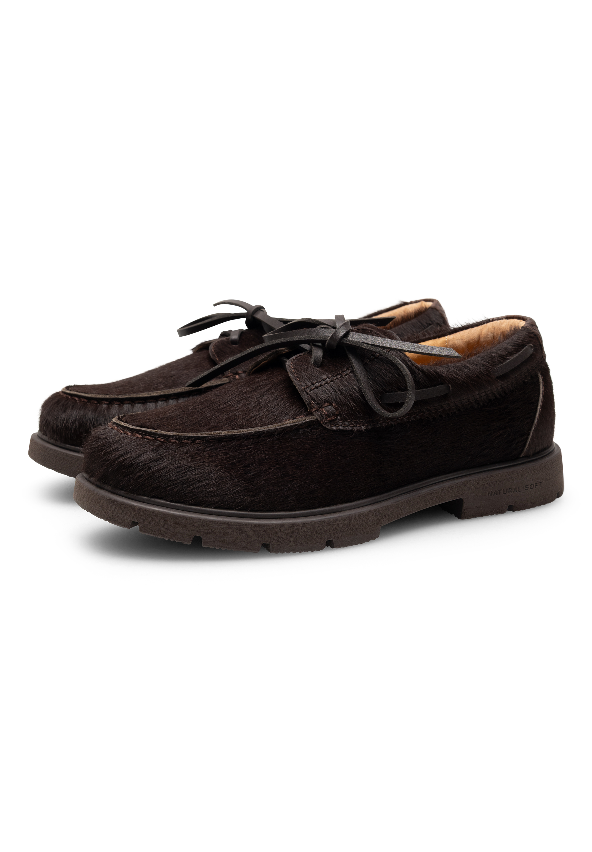 WODEN STB WOMENS Johanne Cowhair Shoes 063 Chocolate