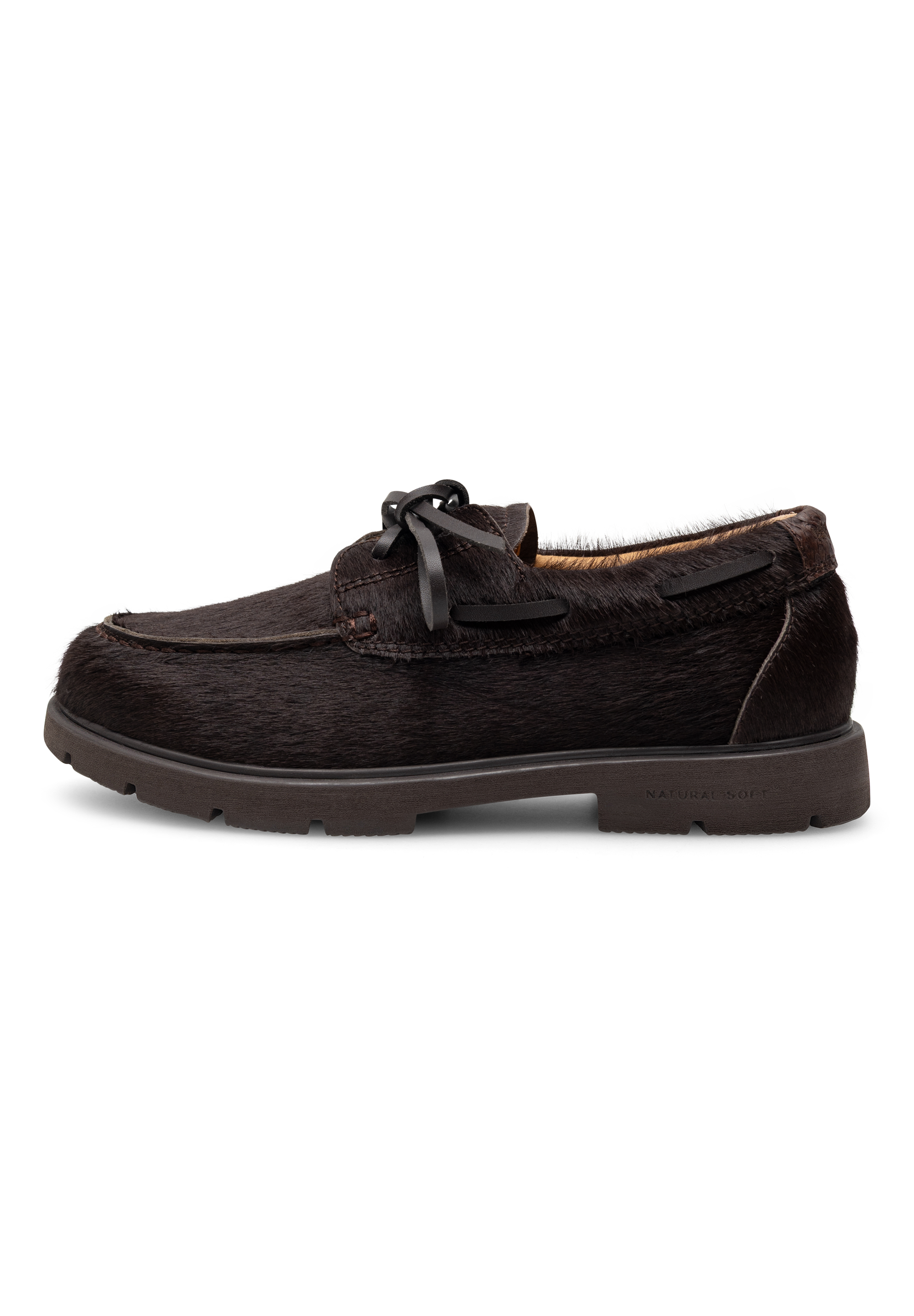 WODEN STB WOMENS Johanne Cowhair Shoes 063 Chocolate
