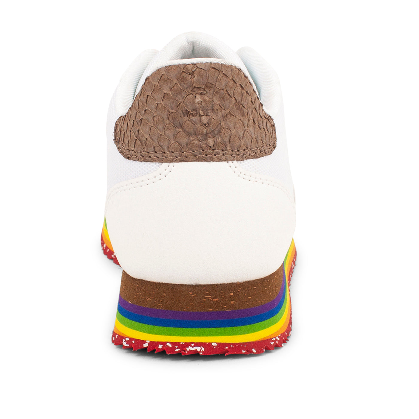 WODEN KIDS Katrina Teen Plateau Sneakers 631 Bright White Rainbow