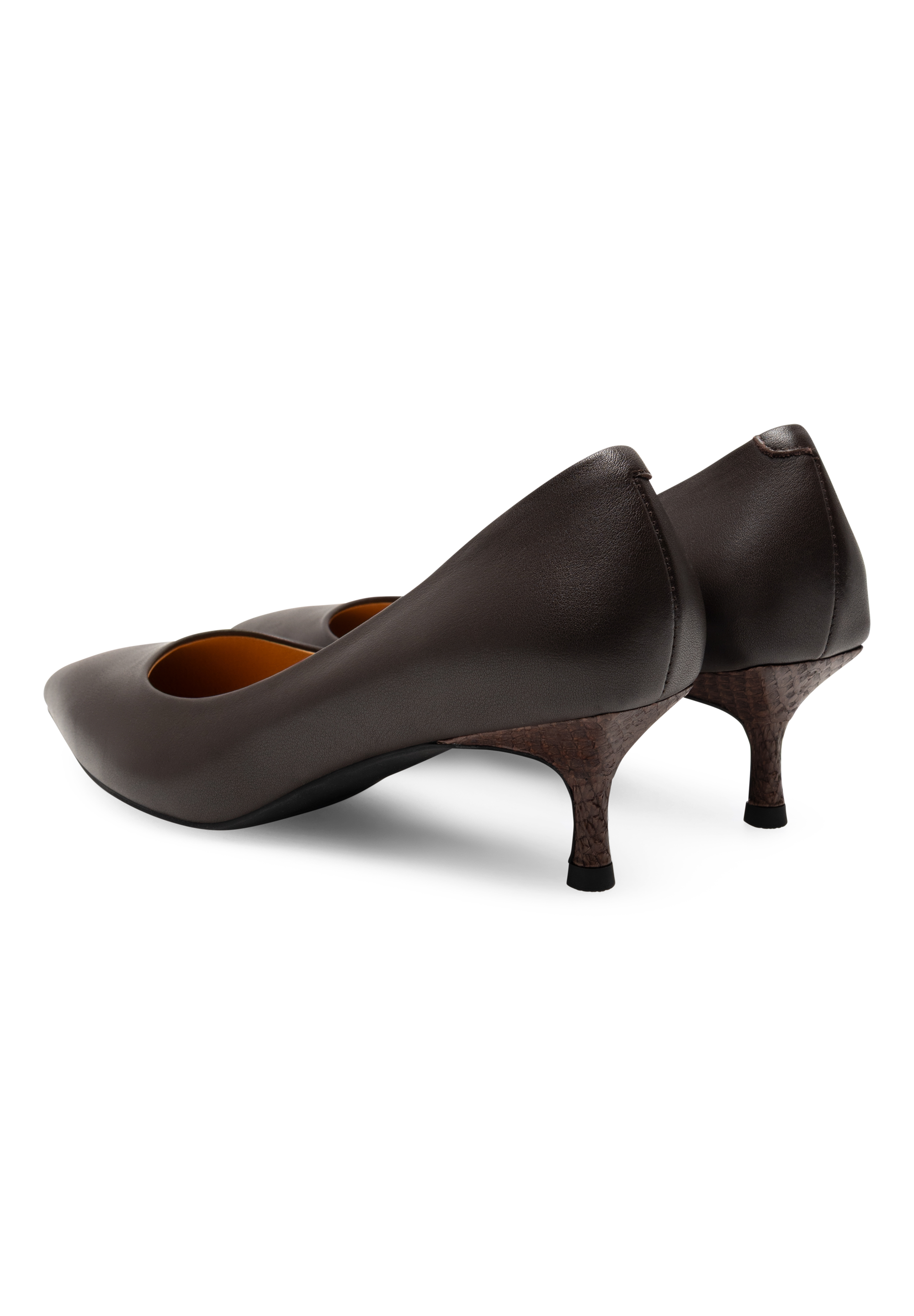 WODEN STB WOMENS Laura Low Heels 063 Chocolate