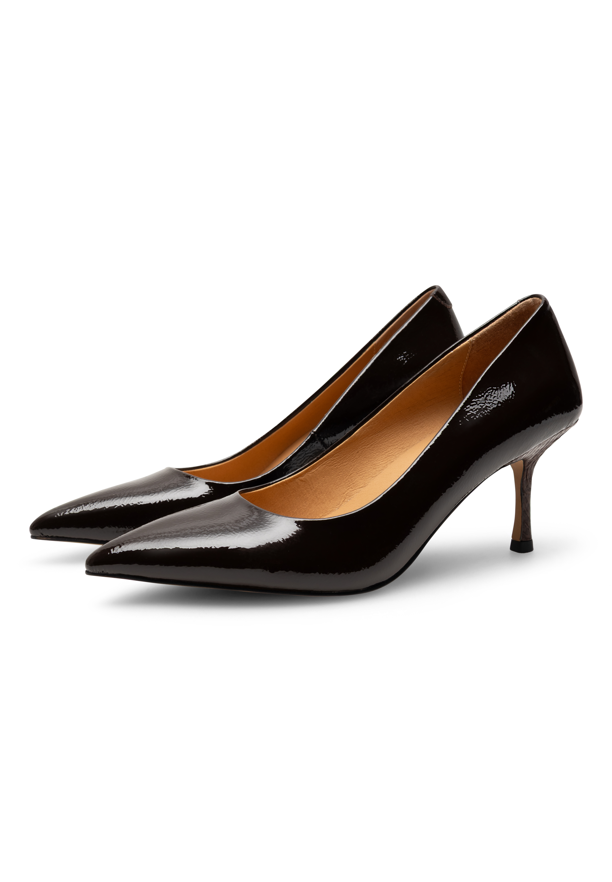 WODEN Laura Patent Pumps 063 Chocolate