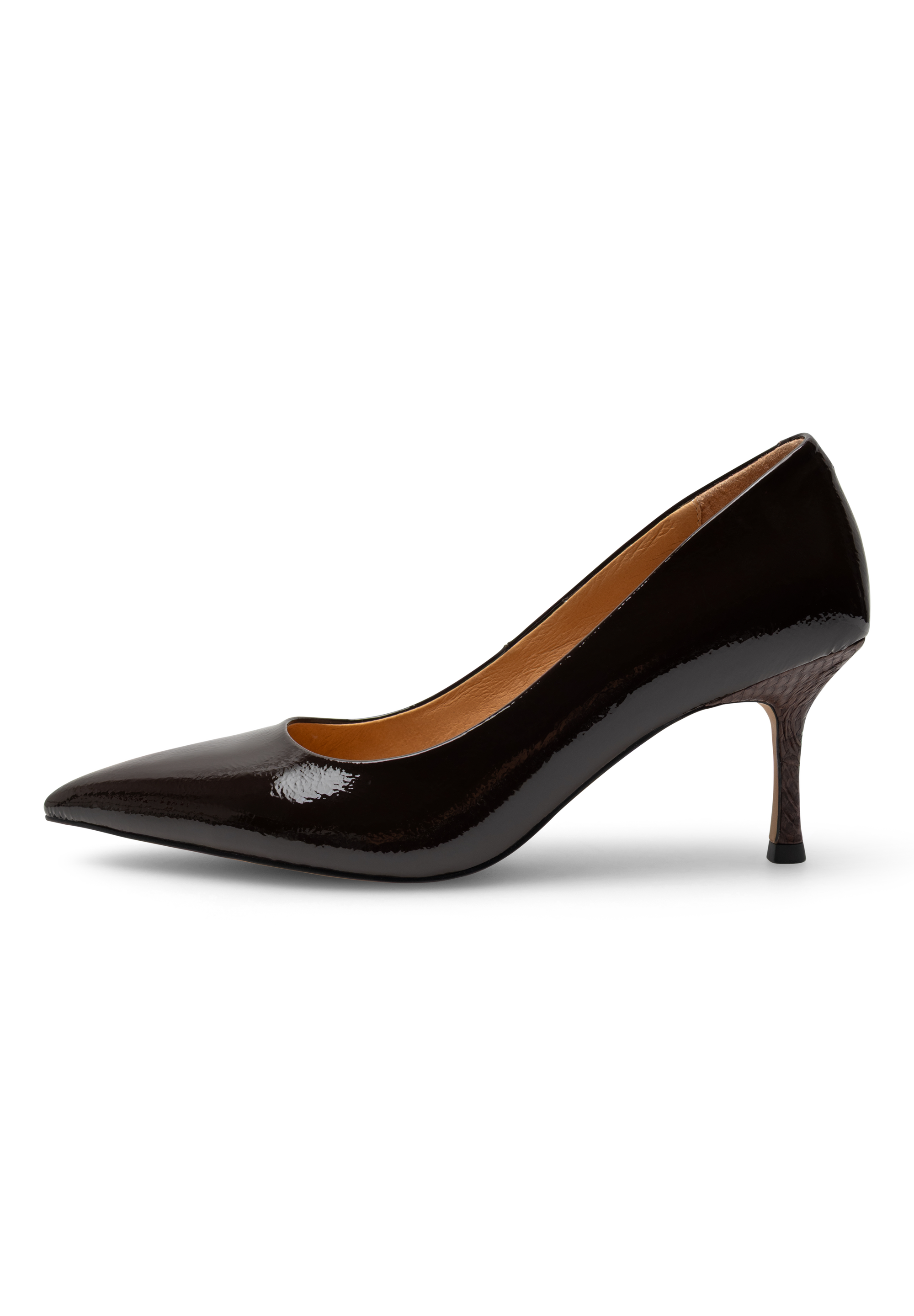 WODEN Laura Patent Pumps 063 Chocolate