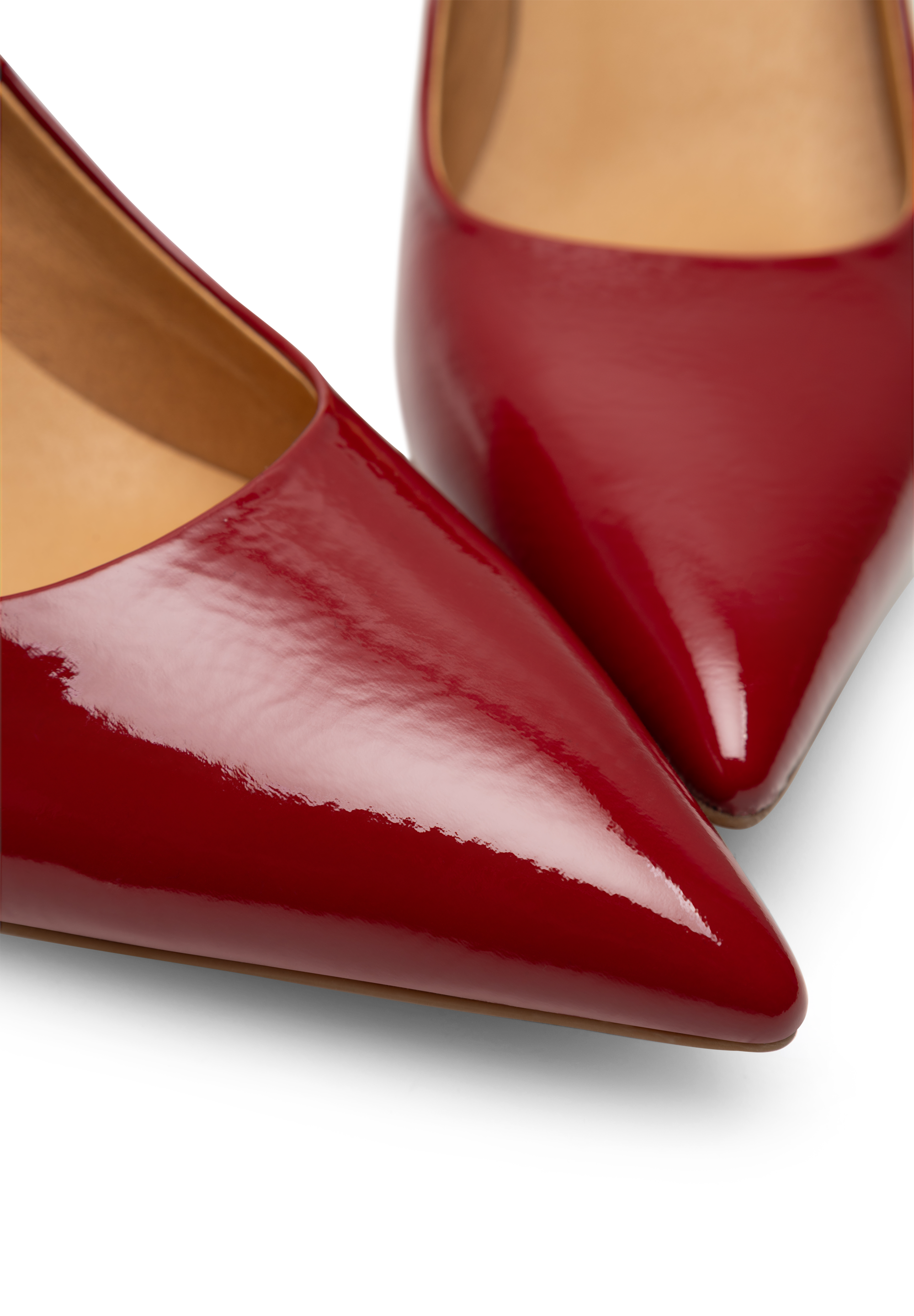 WODEN Laura Patent Pumps 360 Cranberry